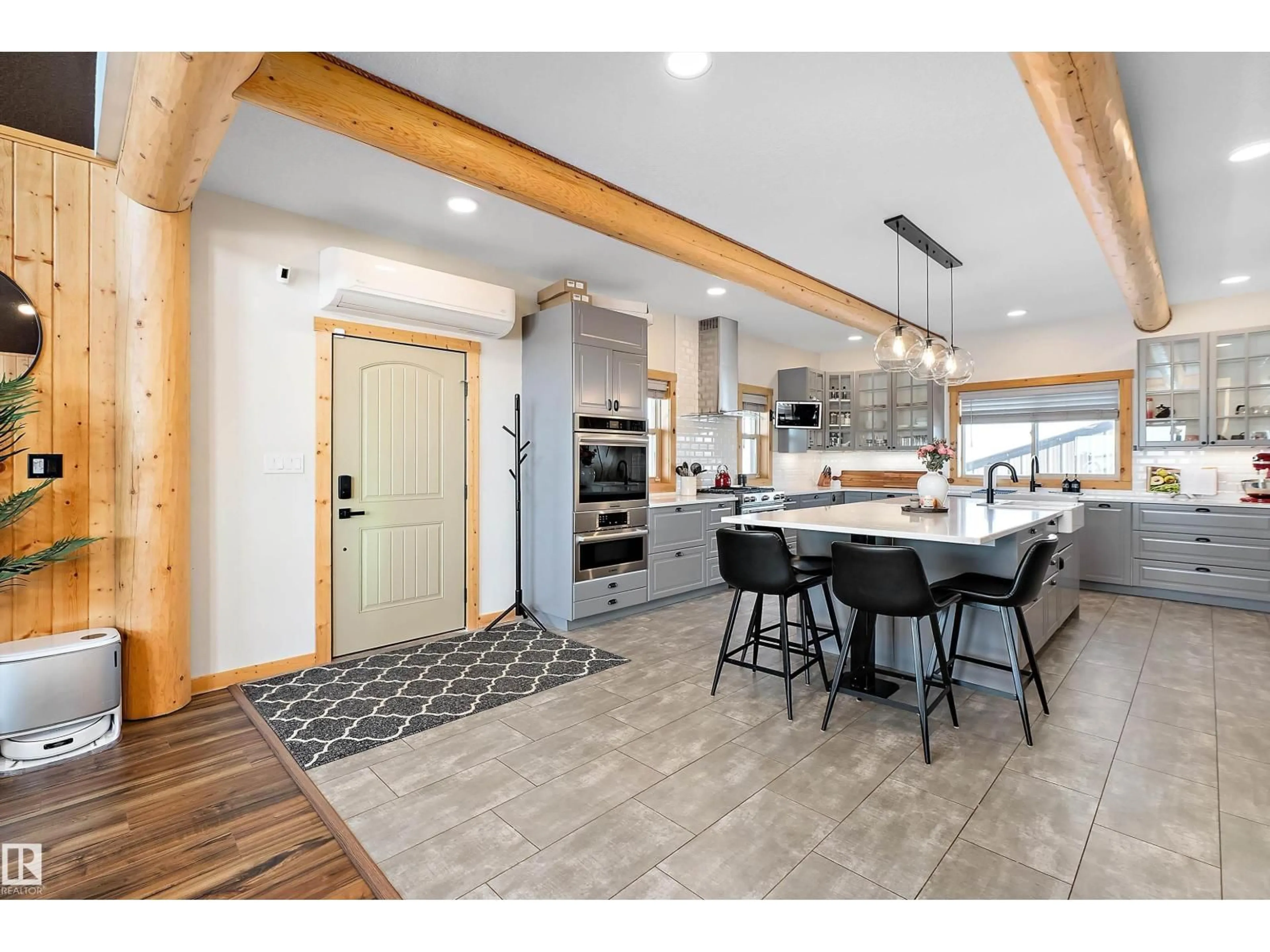 Open concept kitchen, ceramic/tile floor for 19003 TWP RD 522, Rural Beaver County Alberta T0B4J5