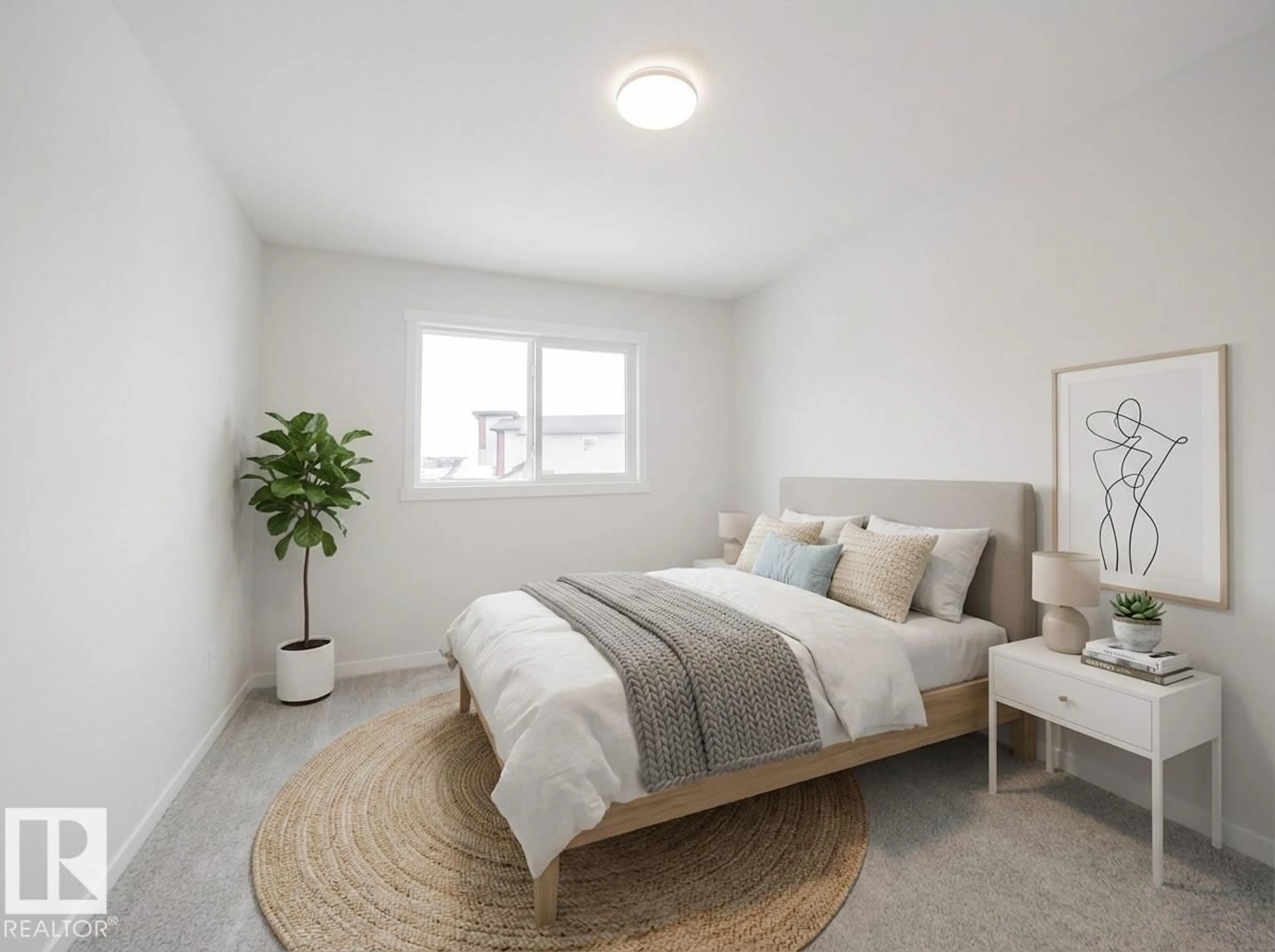 Bedroom with bed, unknown for SW - 4631 KINSELLA LD, Edmonton Alberta T6W5T8