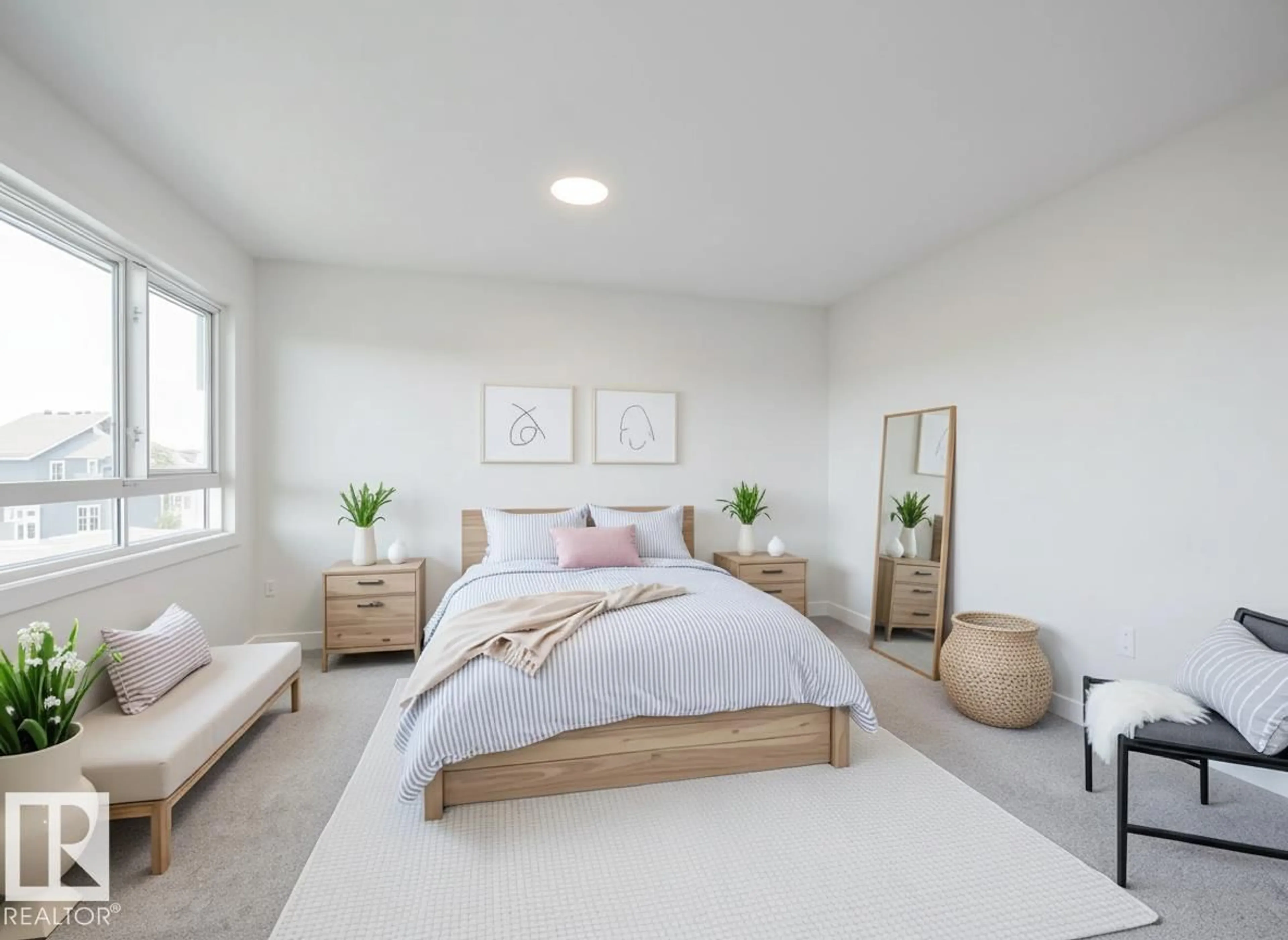 Bedroom with bed, unknown for SW - 4625 KINSELLA LD, Edmonton Alberta T6W4K1