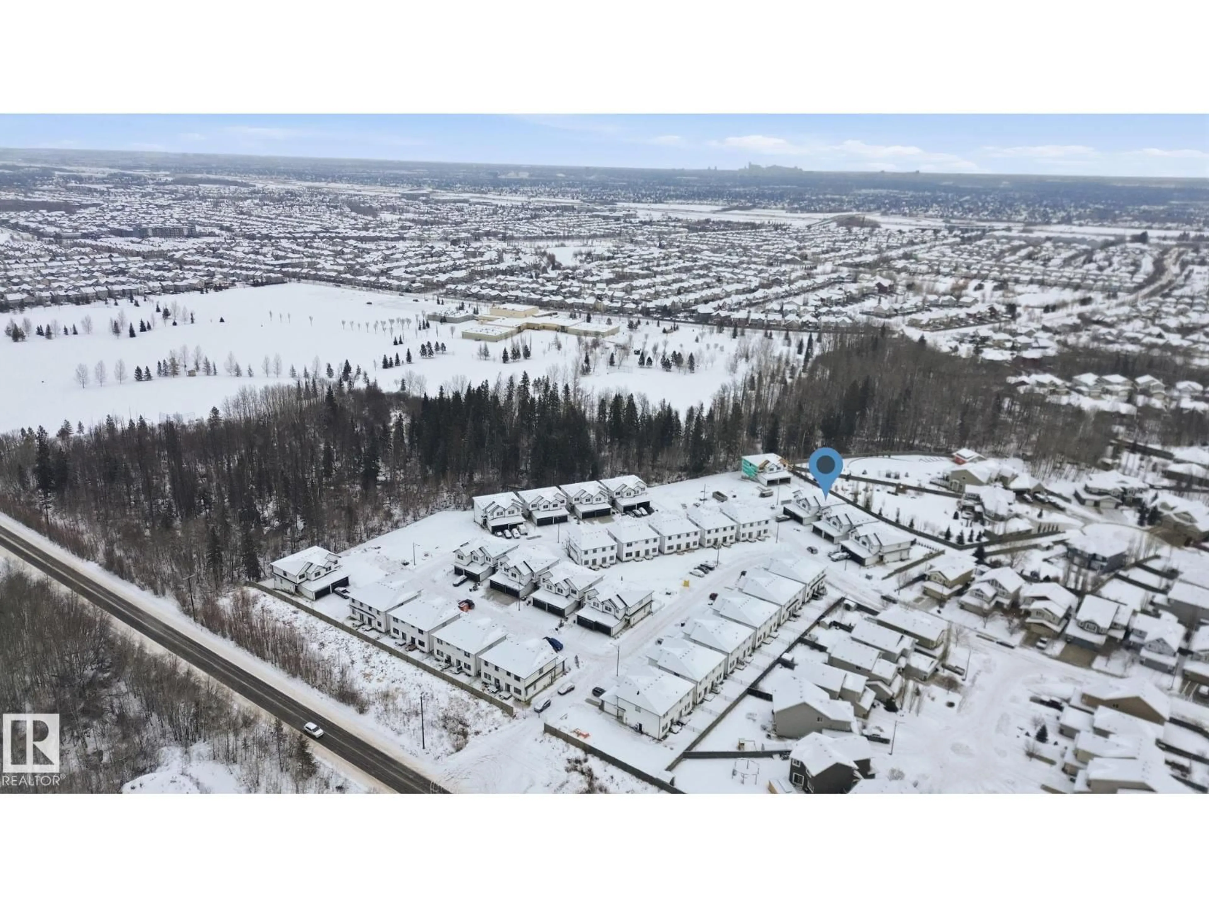 A pic from outside/outdoor area/front of a property/back of a property/a pic from drone, mountain view for 5 - 5122 213A ST, Edmonton Alberta T6M1M6