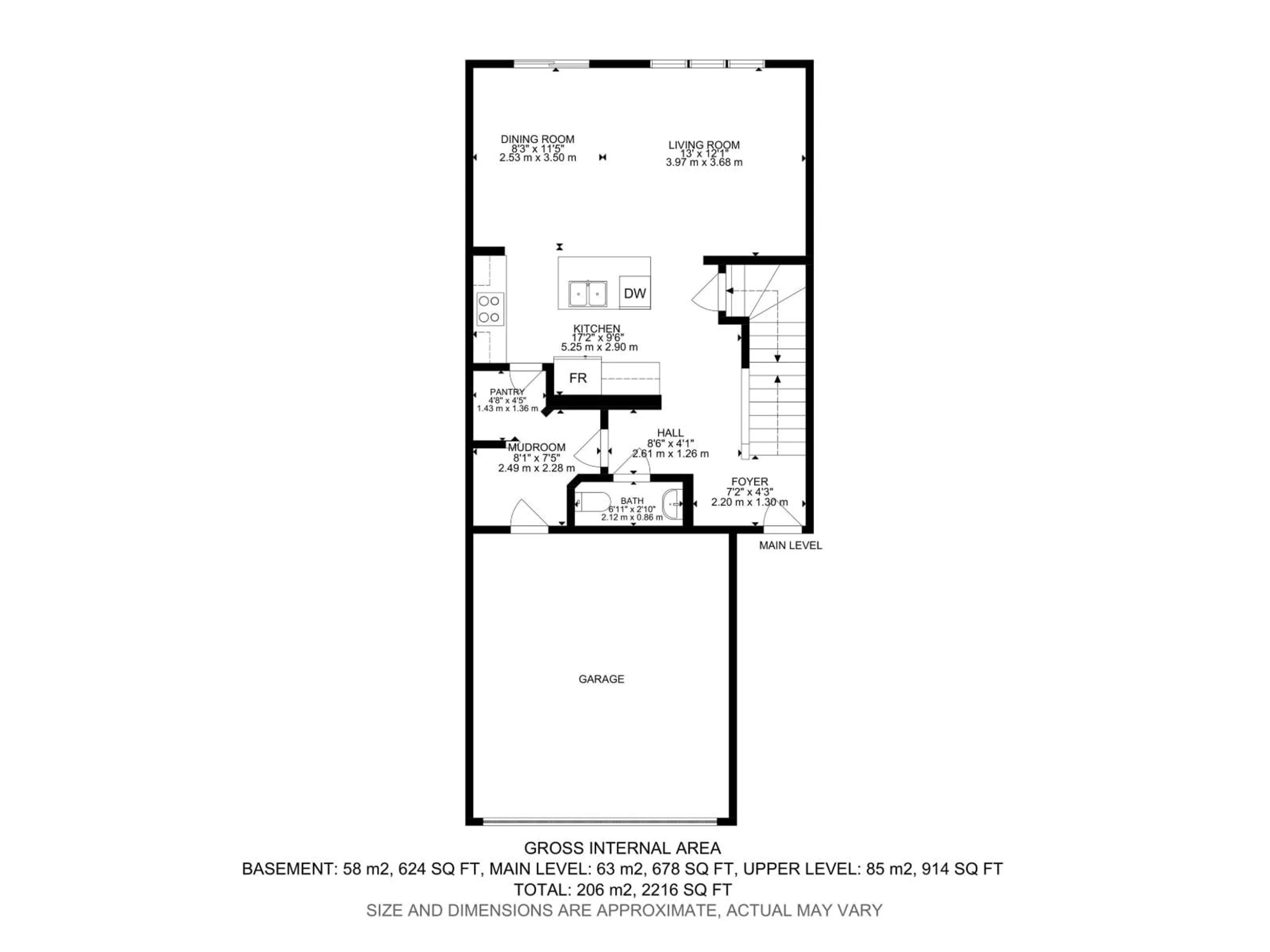 Floor plan for 5 - 5122 213A ST, Edmonton Alberta T6M1M6