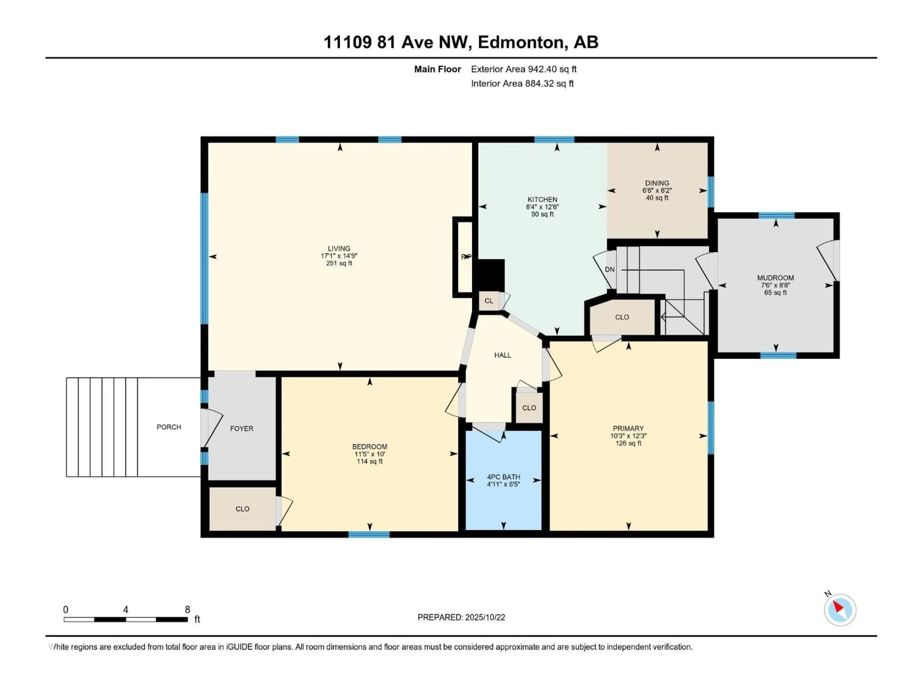 Floor plan for 11109 81 AV, Edmonton Alberta T6G0S6
