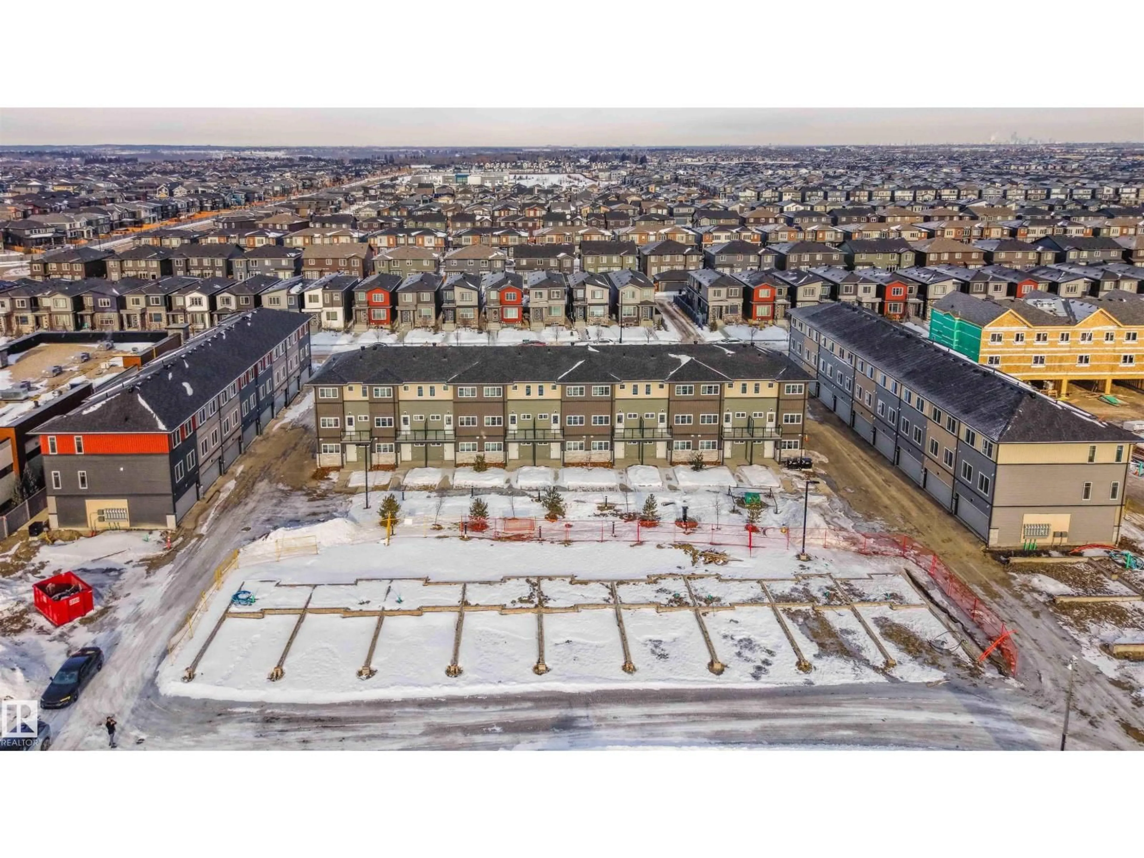 A pic from outside/outdoor area/front of a property/back of a property/a pic from drone, city buildings view from balcony for 66 - 18120 28 AV, Edmonton Alberta T6W4V2