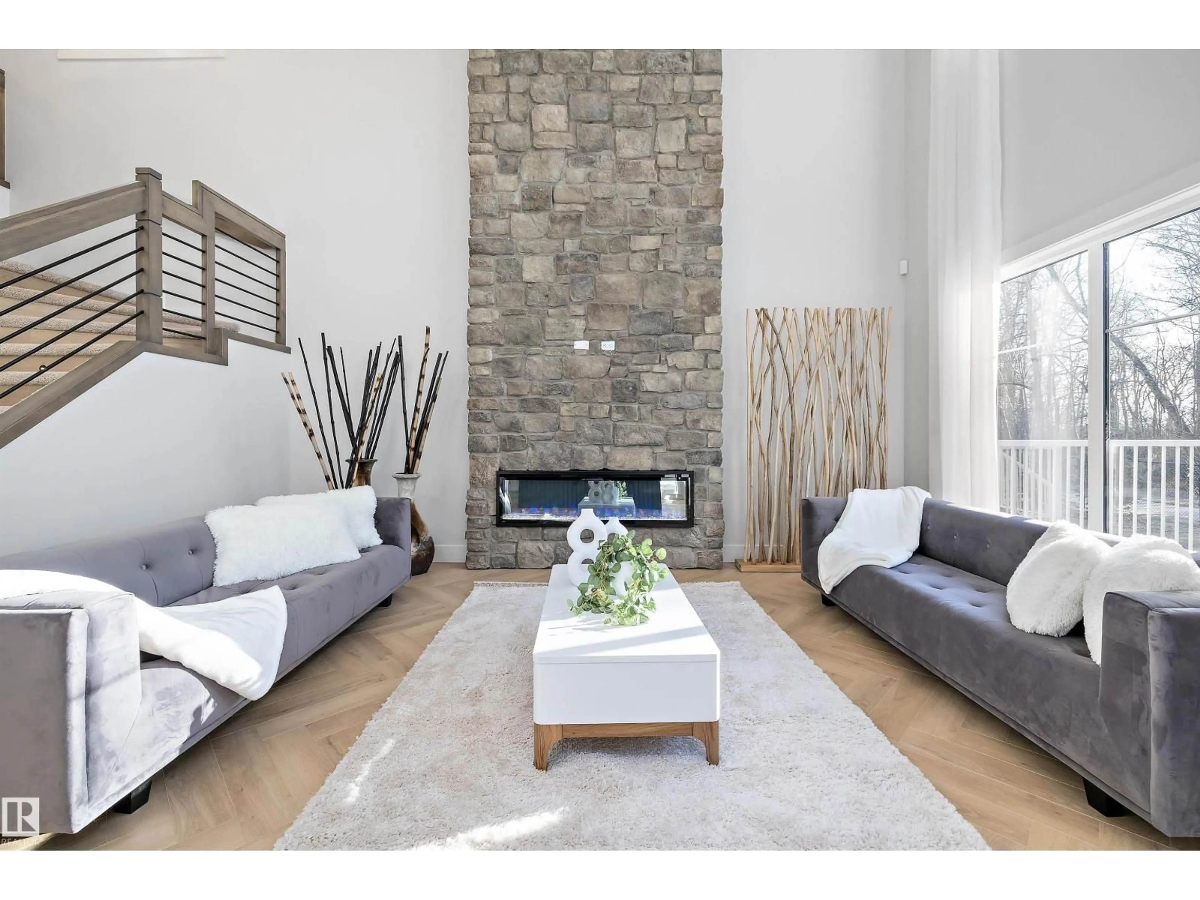 Living room with furniture, unknown for 236 KINGLET BV, Edmonton Alberta T5S0W4