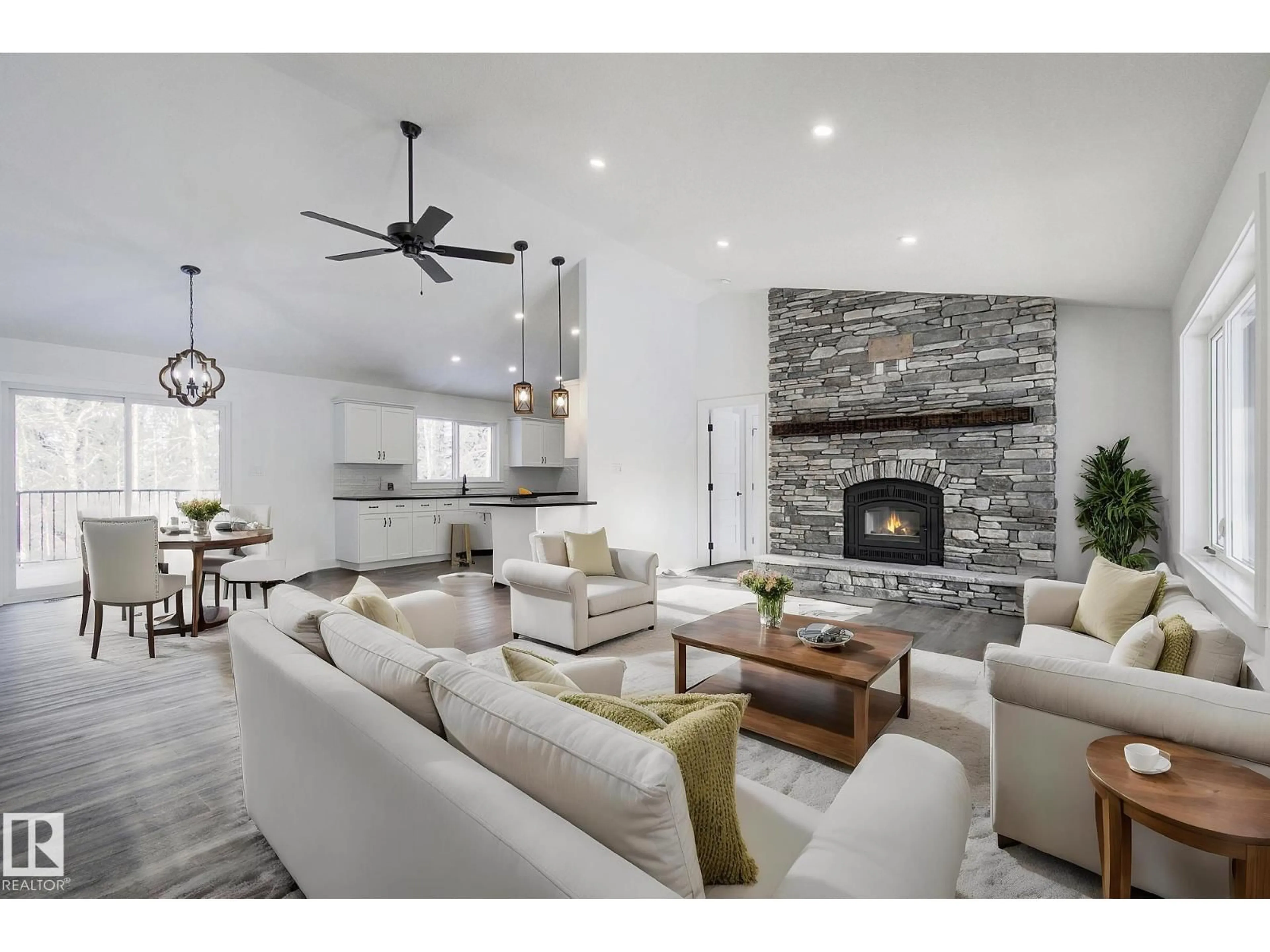 Living room with furniture, unknown for 55504 - 311 RR 13, Rural Lac Ste. Anne County Alberta T0E1V0