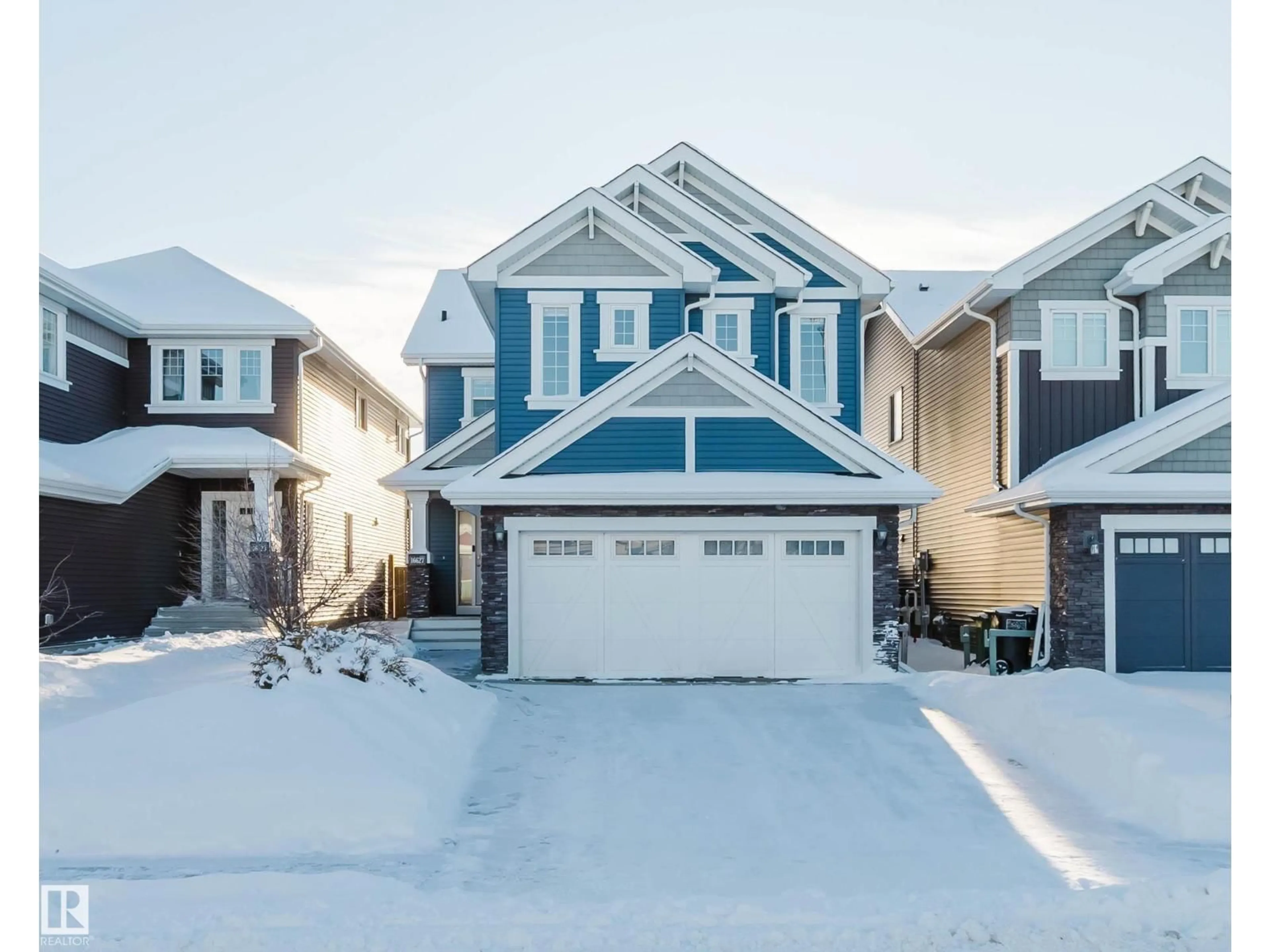 A pic from outside/outdoor area/front of a property/back of a property/a pic from drone, street for SW - 16627 18 AV, Edmonton Alberta T6W3C5