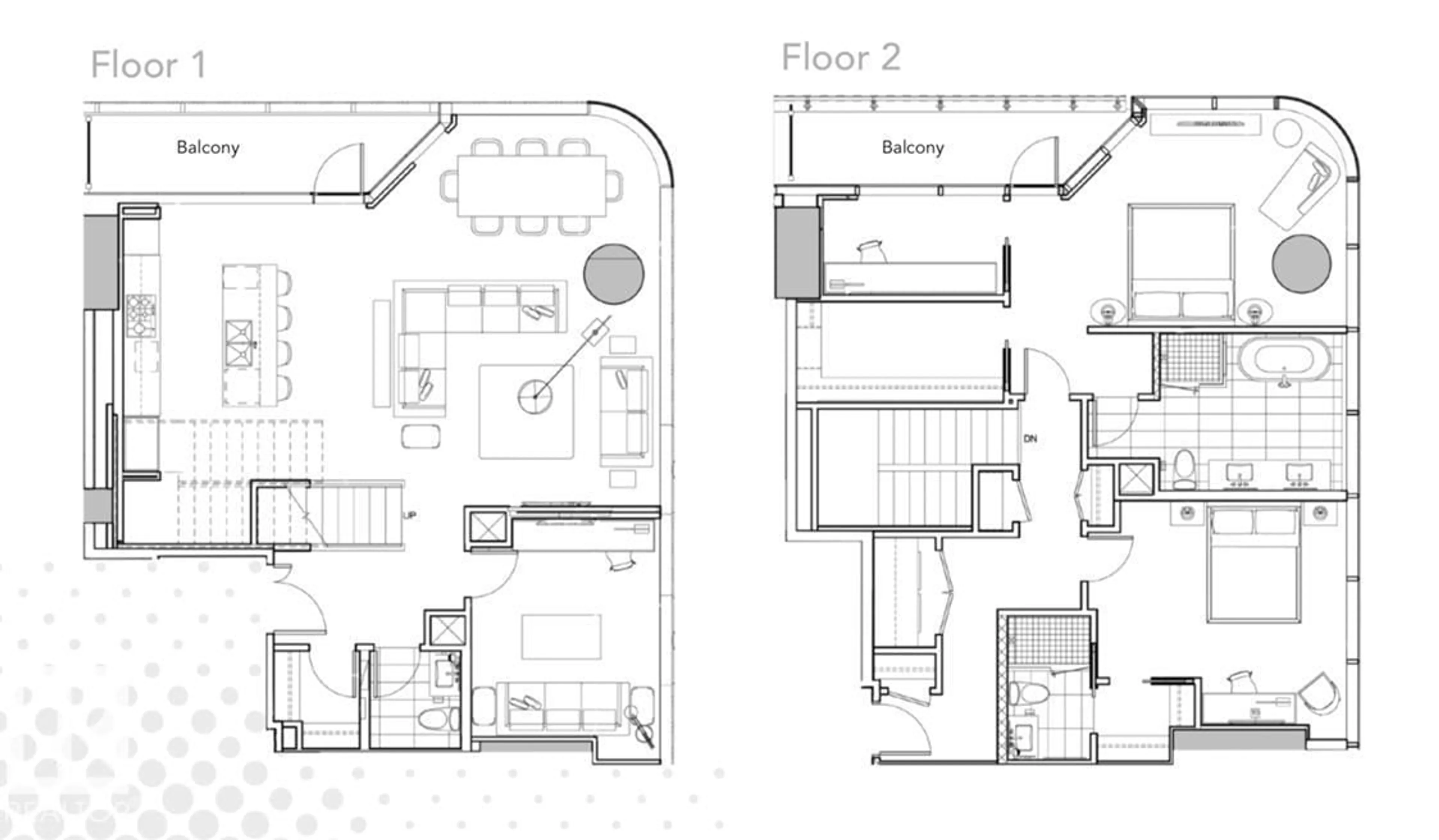 Floor plan for 10360 102 ST NW - 2303 102 ST, Edmonton Alberta T5J0K6