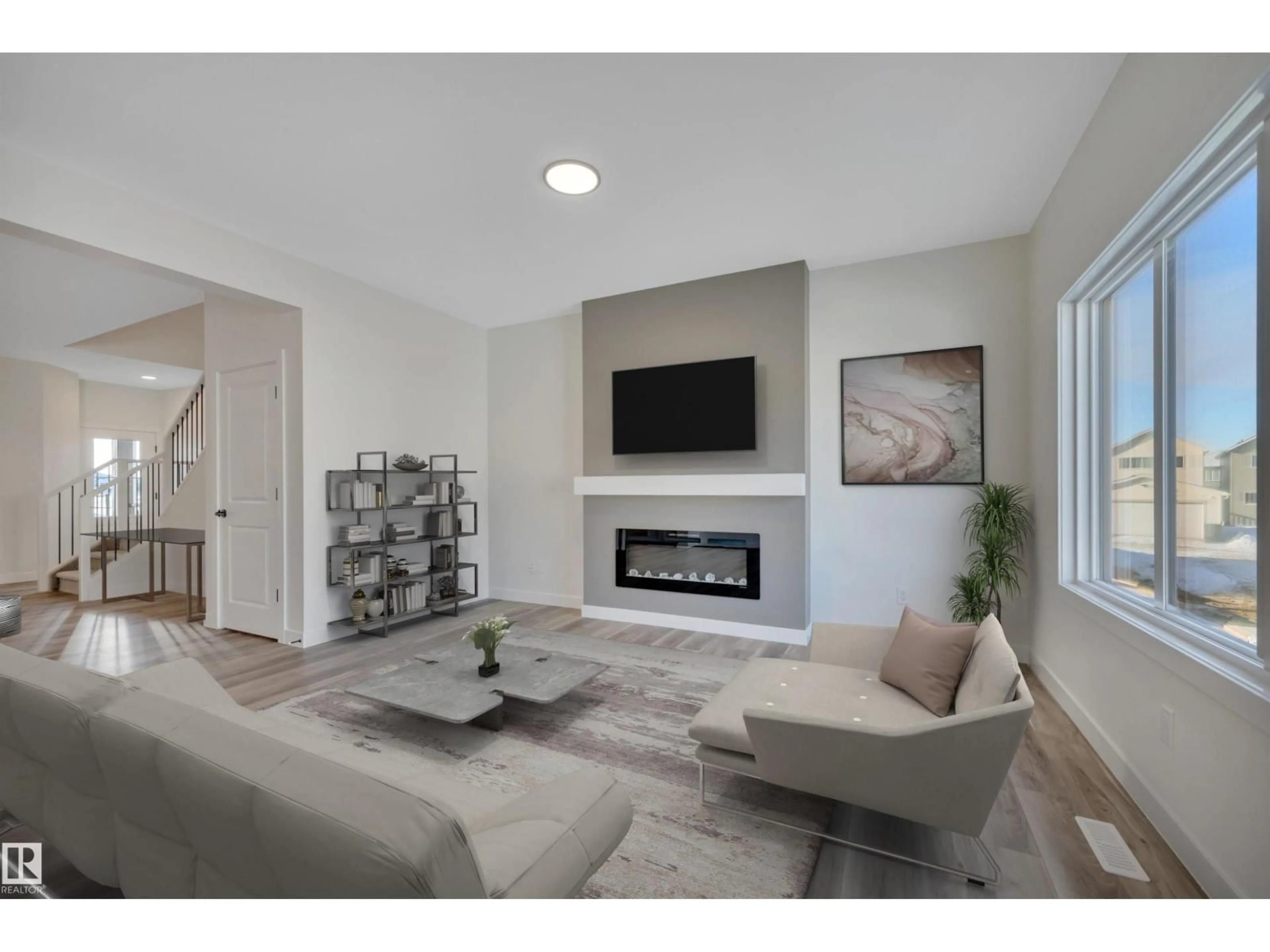 Living room with furniture, unknown for 22518 87A AV, Edmonton Alberta T5T7Y6