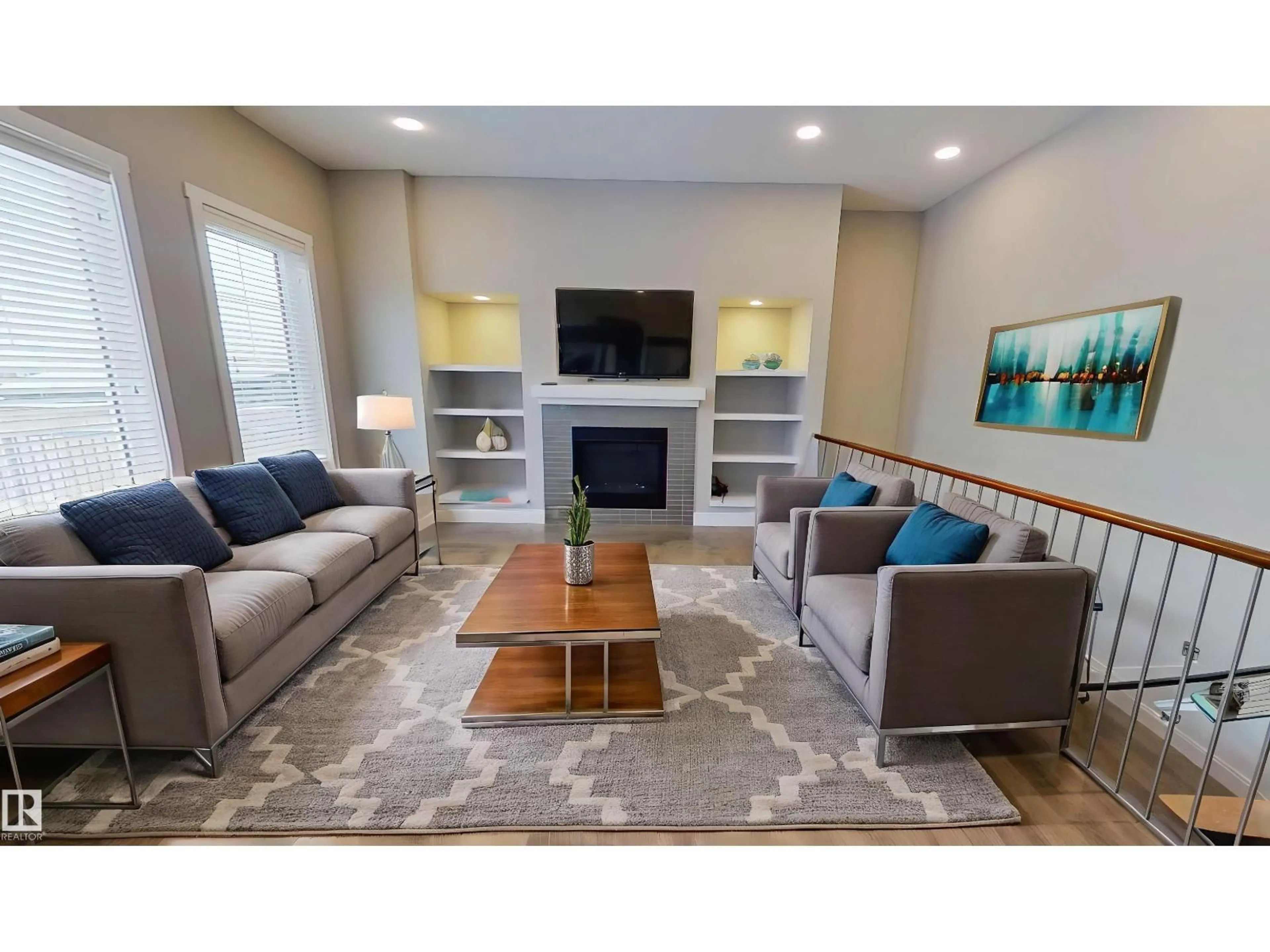 Living room with furniture, unknown for 7515 173 AV, Edmonton Alberta T5Z0J6