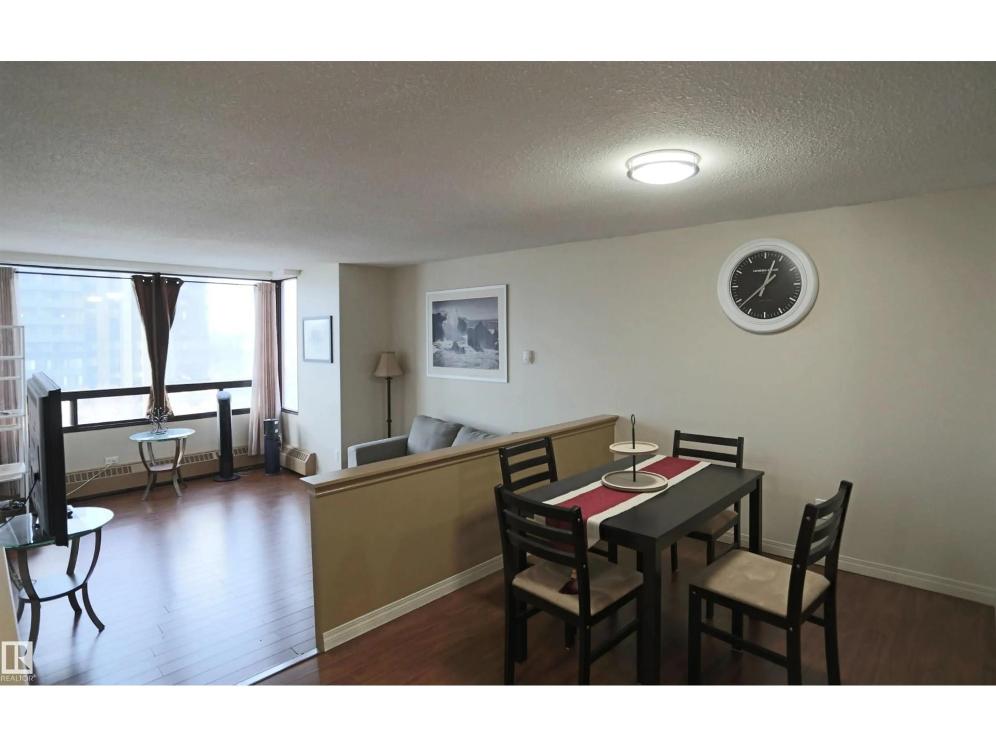 Dining room, wood/laminate floor for #804 - 10160 114 ST NW, Edmonton Alberta T5K2L2