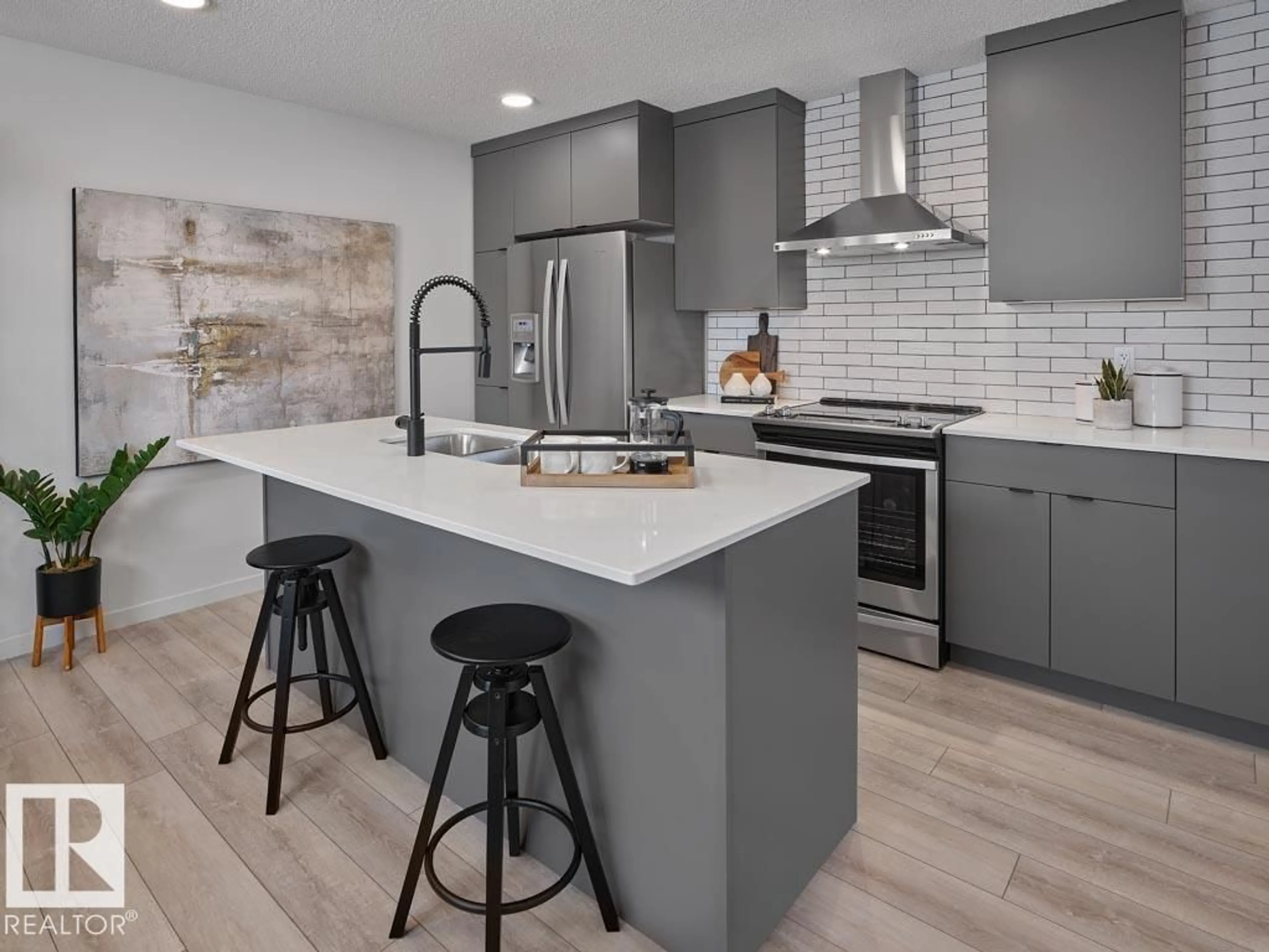 Open concept kitchen, ceramic/tile floor for 509 ASTER DR, Edmonton Alberta T6T2N8