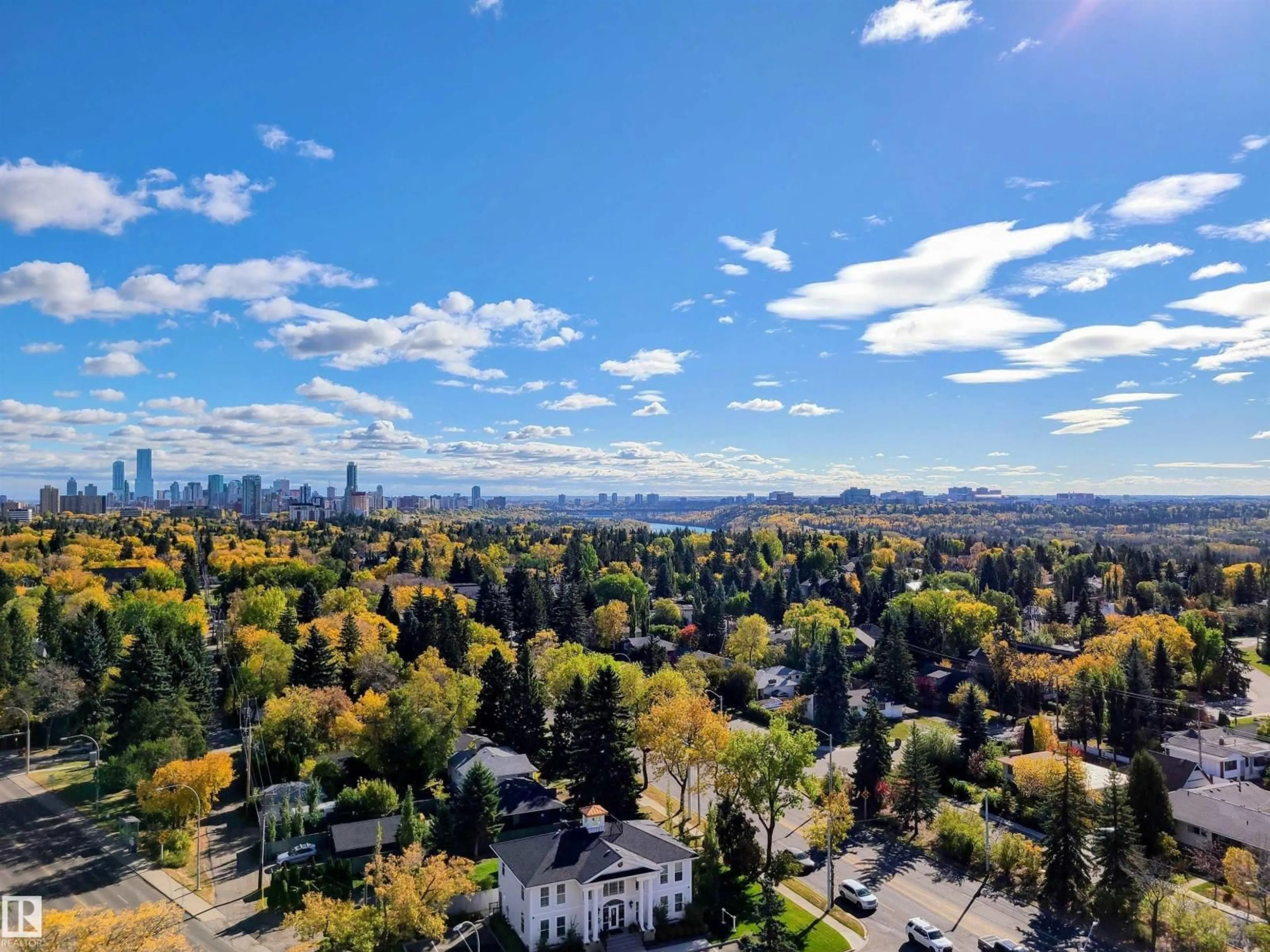 A pic from outside/outdoor area/front of a property/back of a property/a pic from drone, city buildings view from balcony for 1513 STONY PLAIN RD, Edmonton Alberta T5N3R2