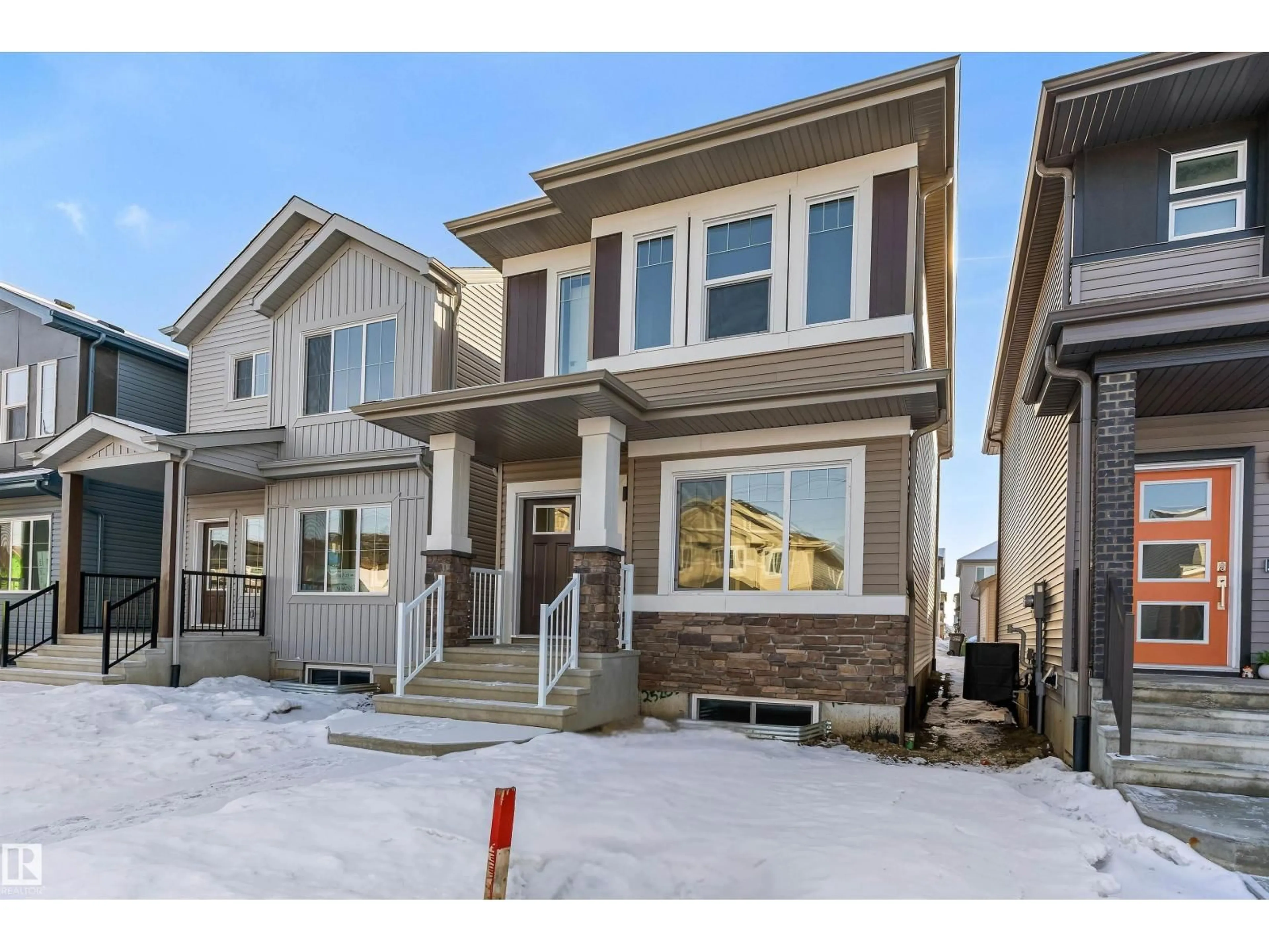 Home with brick exterior material, street for 18863 29 AV, Edmonton Alberta T6M3C5