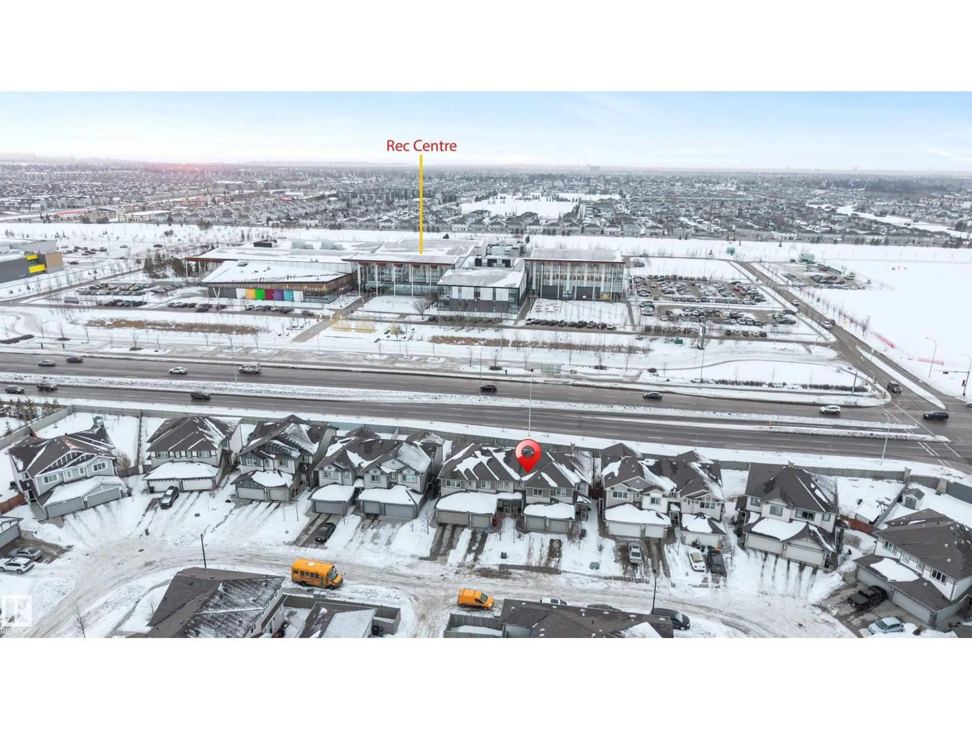 A pic from outside/outdoor area/front of a property/back of a property/a pic from drone, city buildings view from balcony for 2624 16 ST, Edmonton Alberta T6T0W2