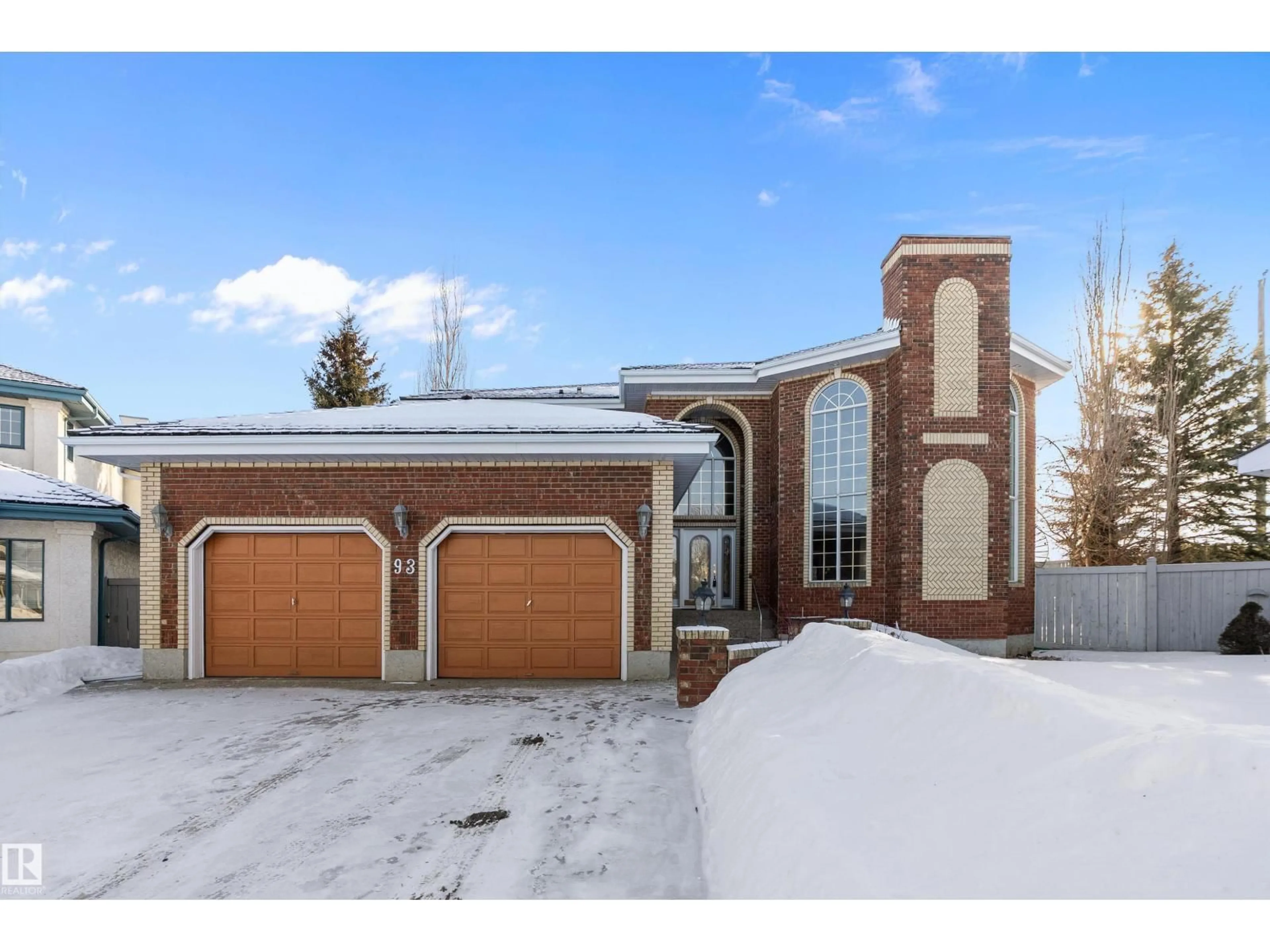 Home with brick exterior material, street for 93 CORMACK CR, Edmonton Alberta T6R2E5