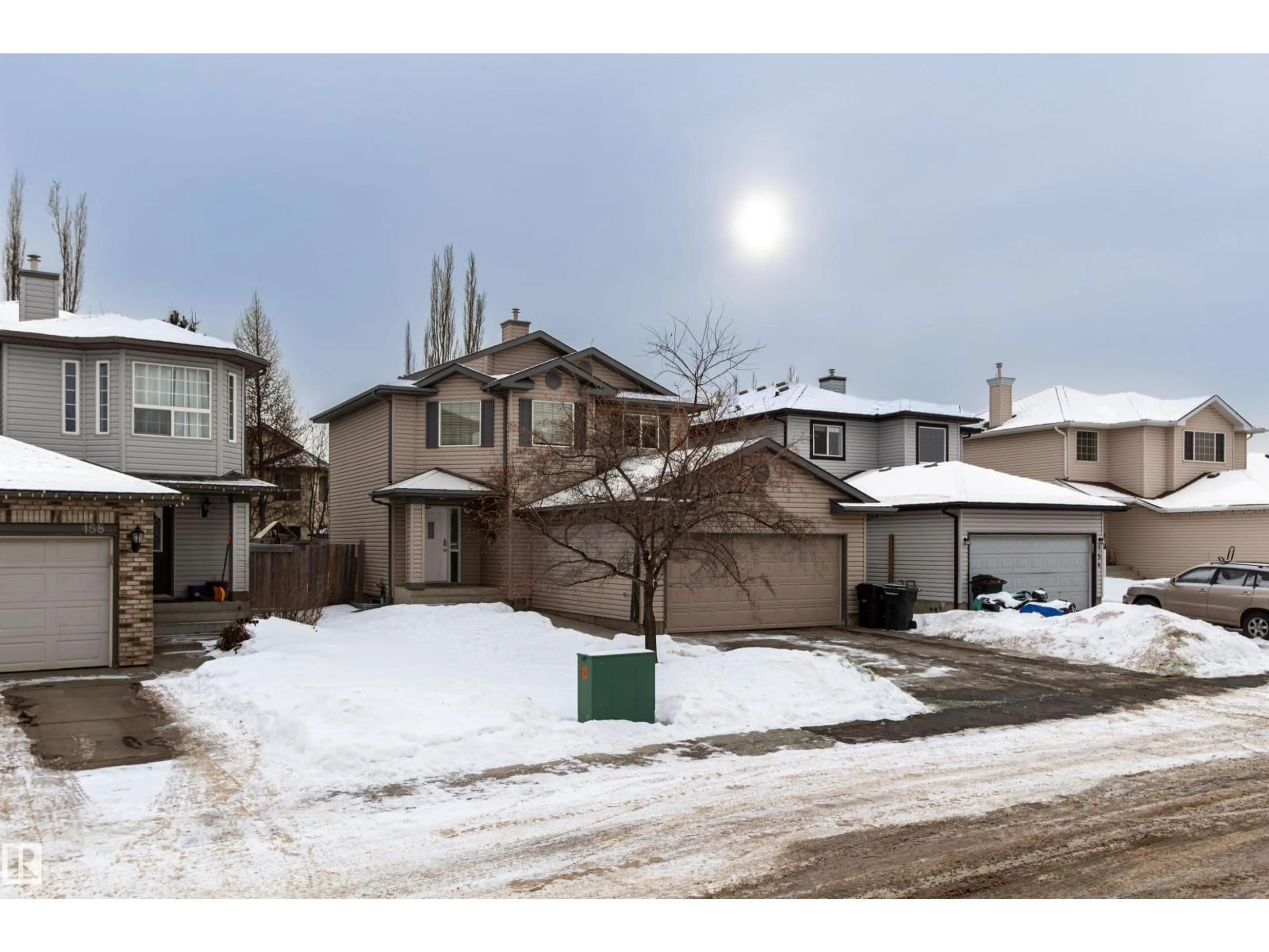 A pic from outside/outdoor area/front of a property/back of a property/a pic from drone, street for 156 LAKEWOOD DR, Spruce Grove Alberta T7X4A5