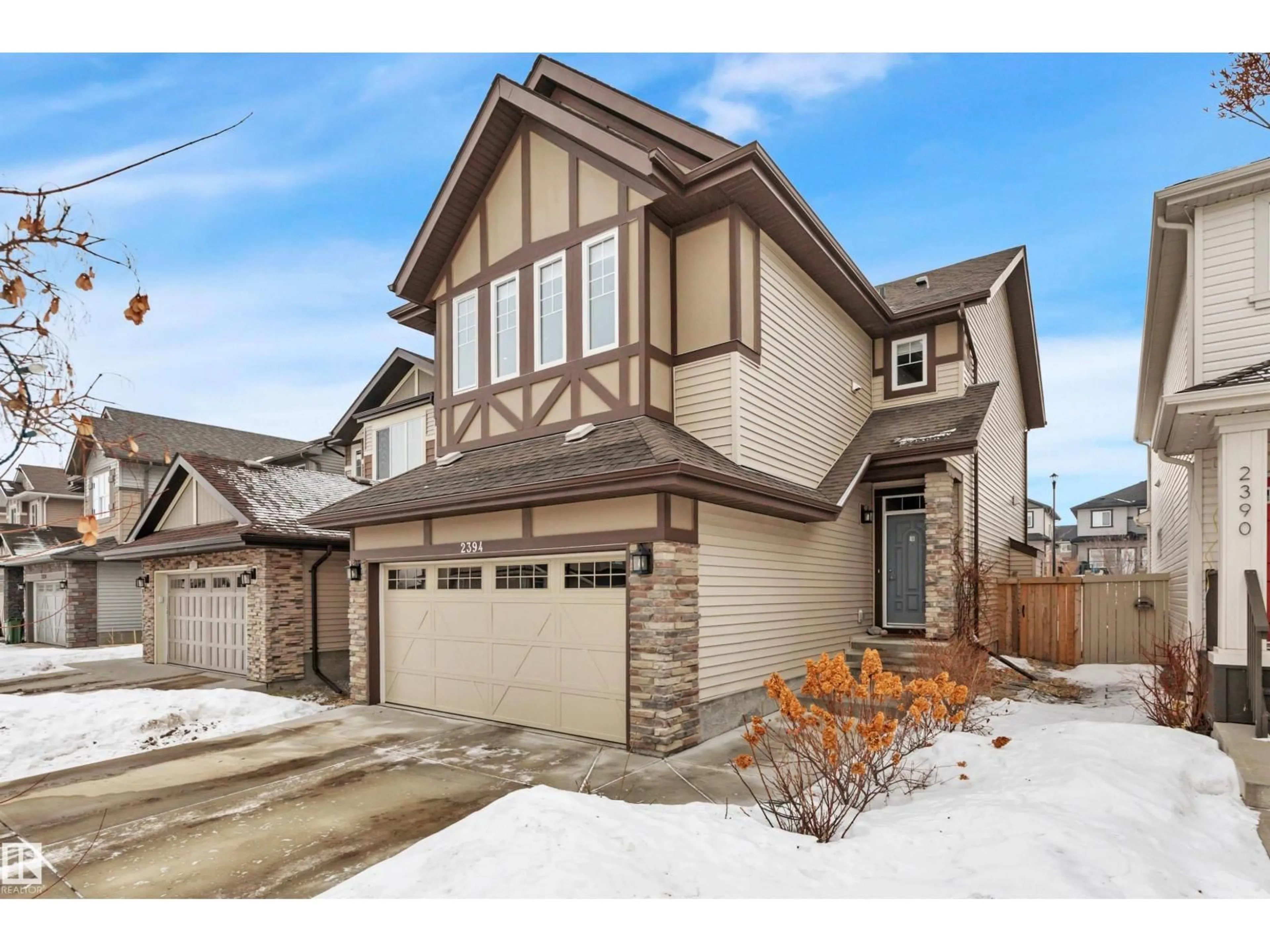 Home with brick exterior material, street for 2394 CASSIDY WY, Edmonton Alberta T6W3E3