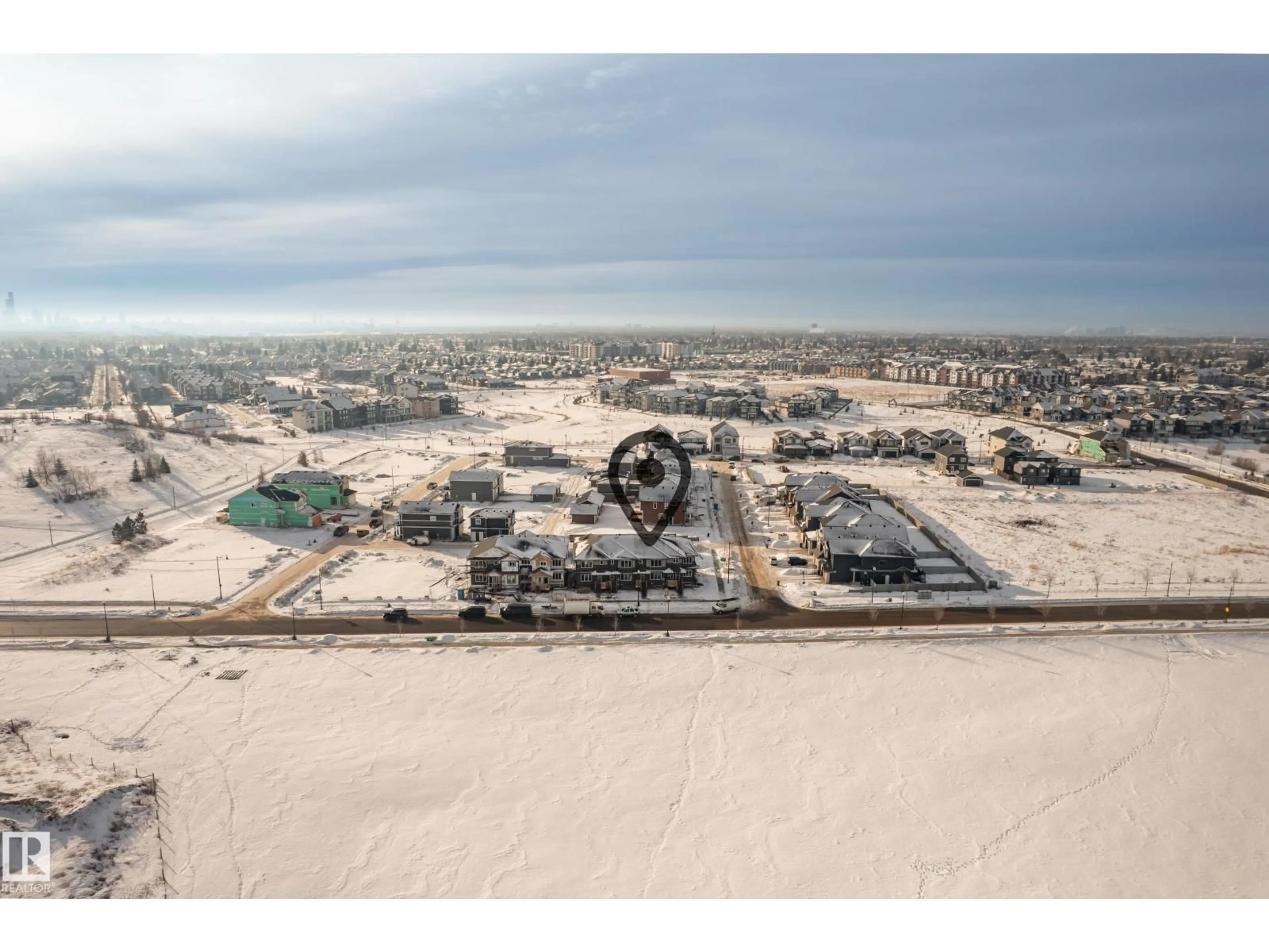 A pic from outside/outdoor area/front of a property/back of a property/a pic from drone, unknown for 189 GRIESBACH RD, Edmonton Alberta T5E6Z9