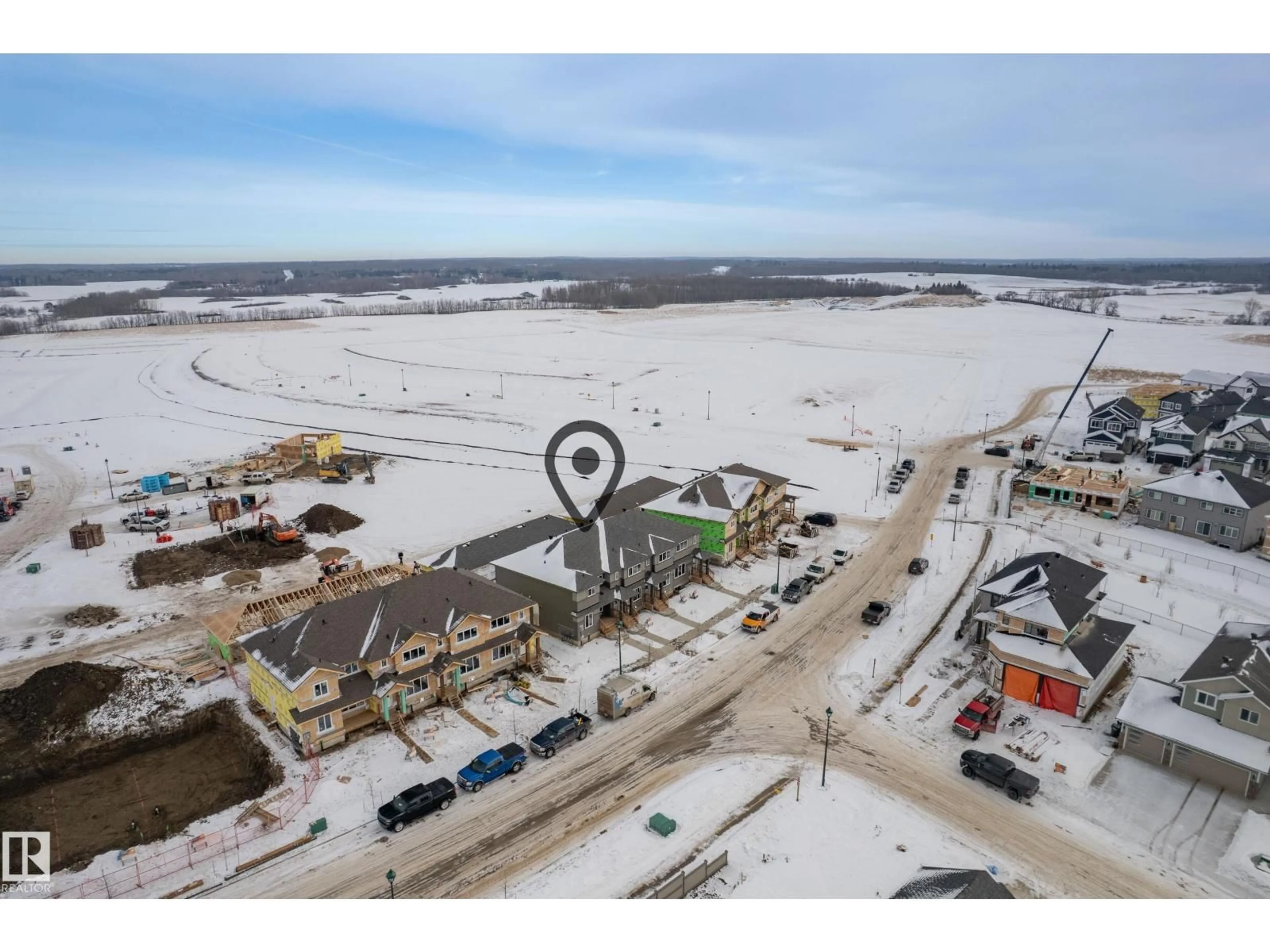 A pic from outside/outdoor area/front of a property/back of a property/a pic from drone, water/lake/river/ocean view for 34 BROUGHAM, Ardrossan Alberta T8E0B8