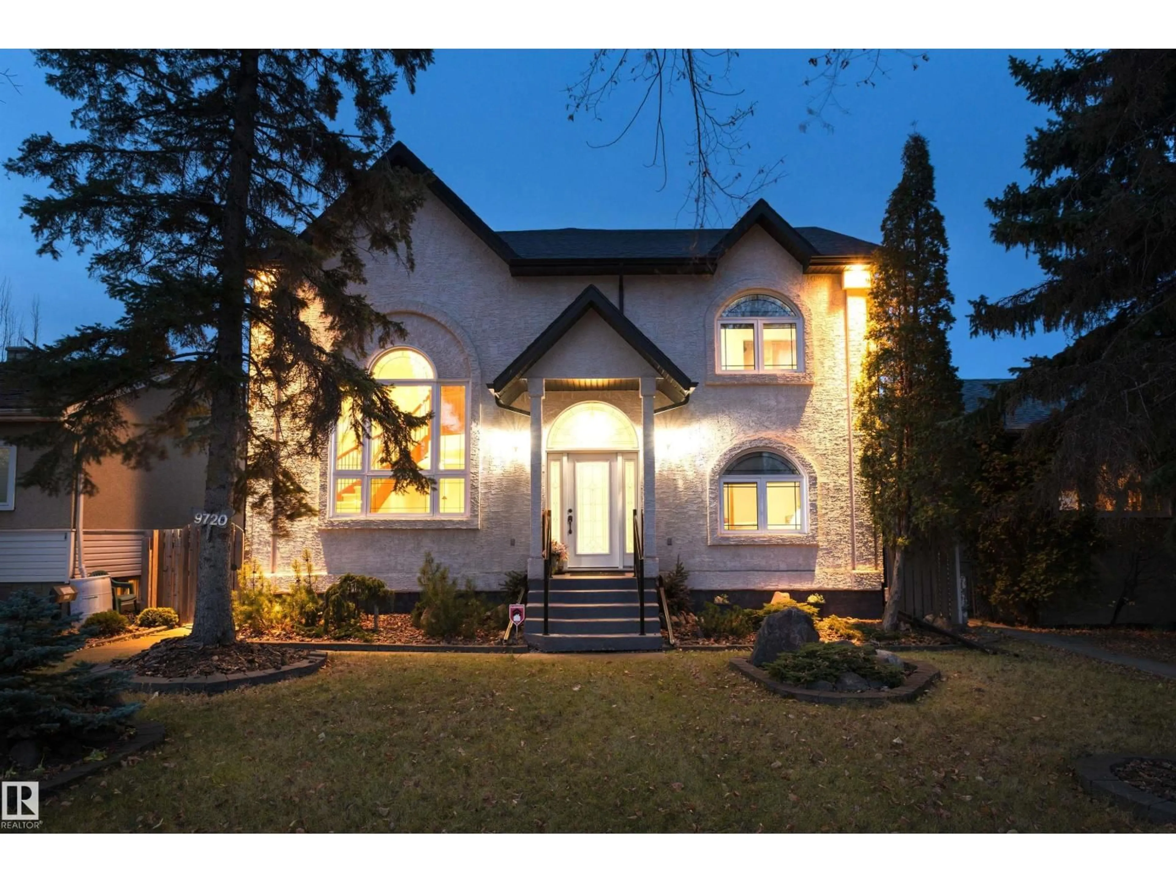 Home with brick exterior material, street for 9720 65 AV, Edmonton Alberta T6E0K6