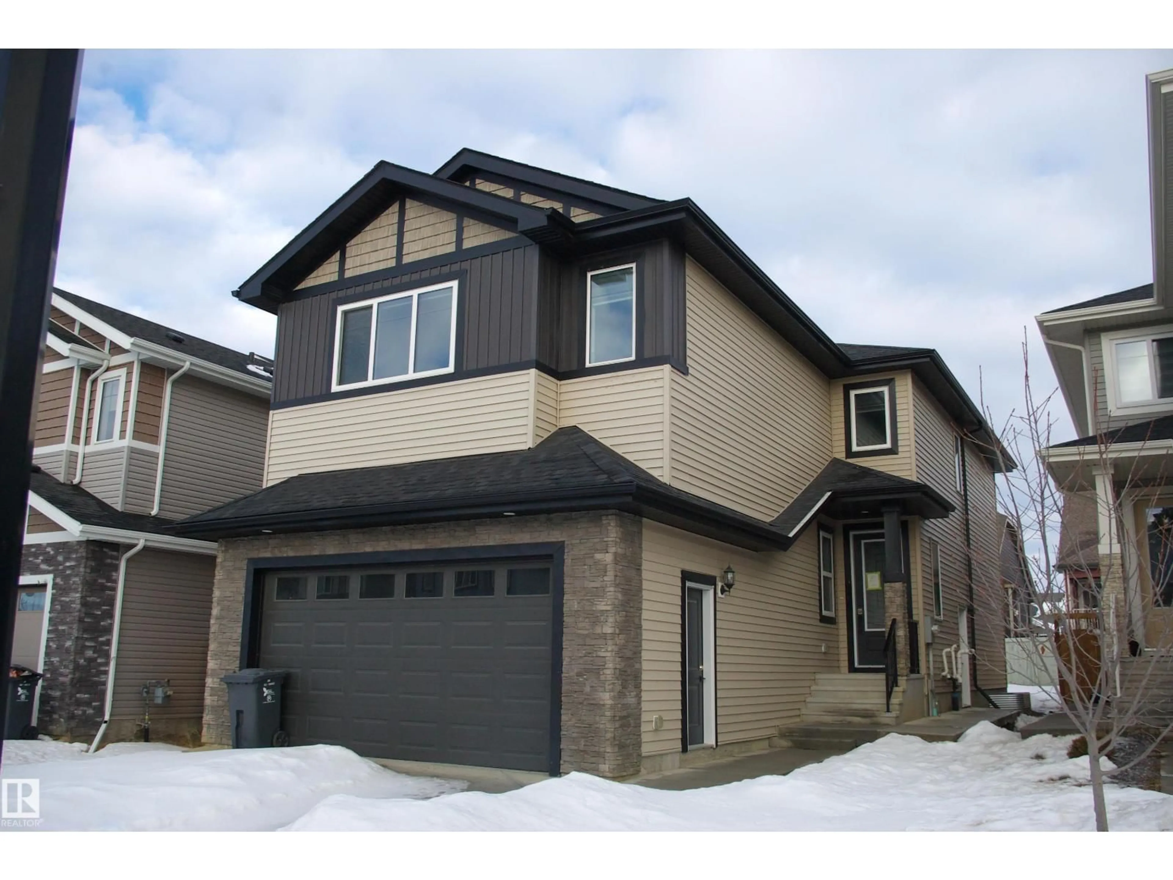 Home with vinyl exterior material, street for 3706 46 AV, Beaumont Alberta T4X2W4
