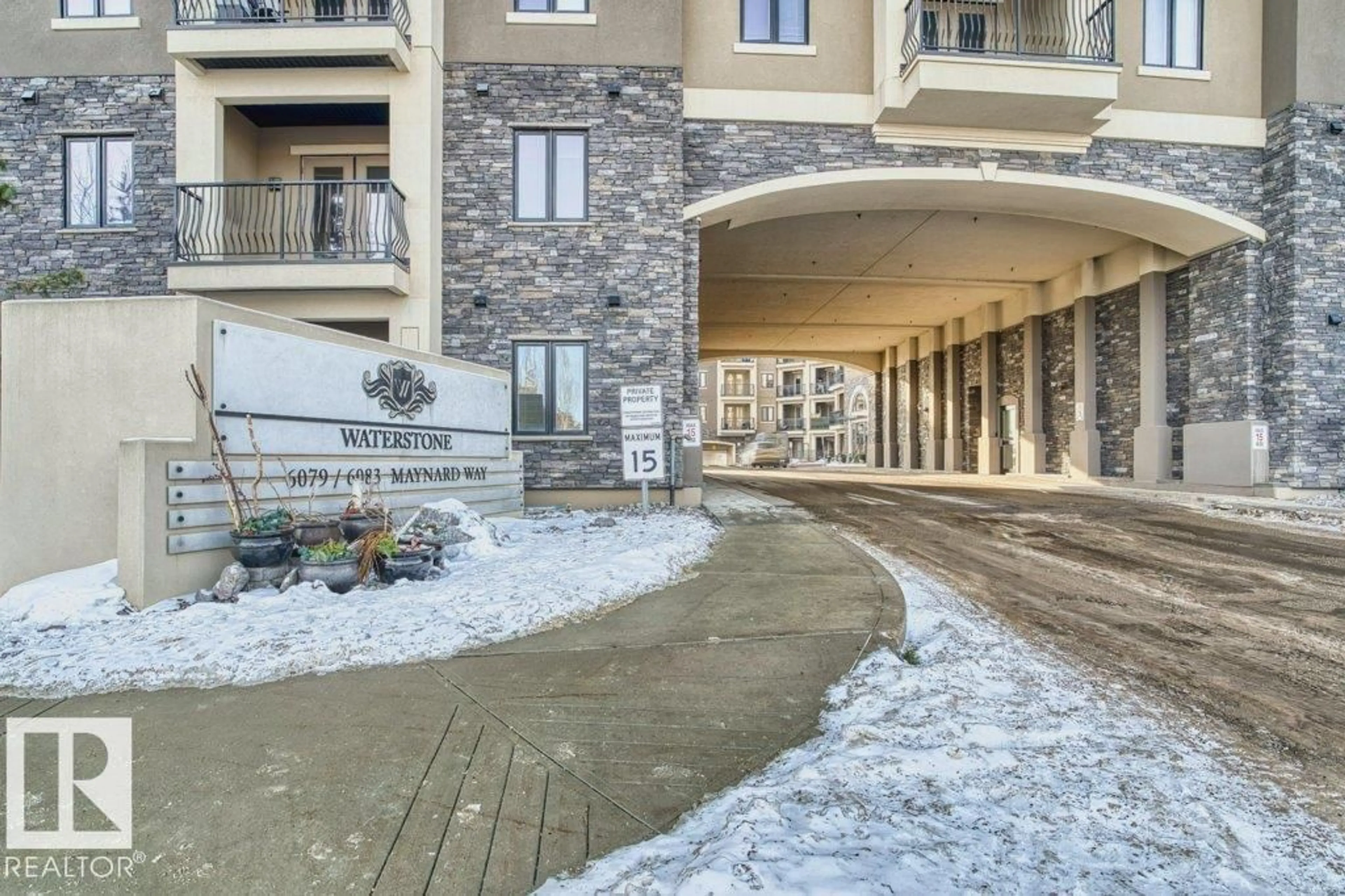 Patio, unknown for 319 - 6083 MAYNARD WY, Edmonton Alberta T6R0S5