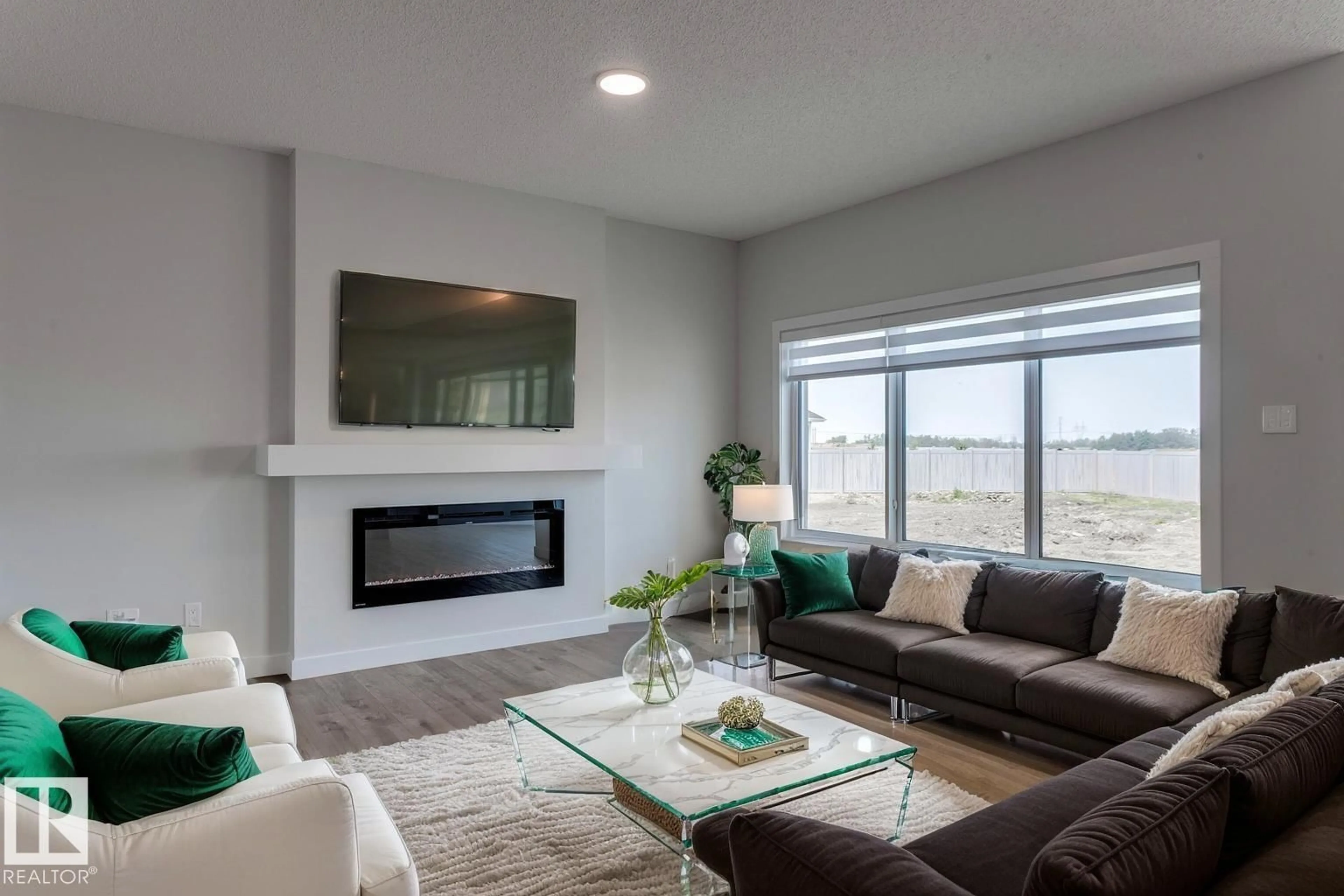 Living room with furniture, unknown for 6306 42 AV, Beaumont Alberta T4X2X5