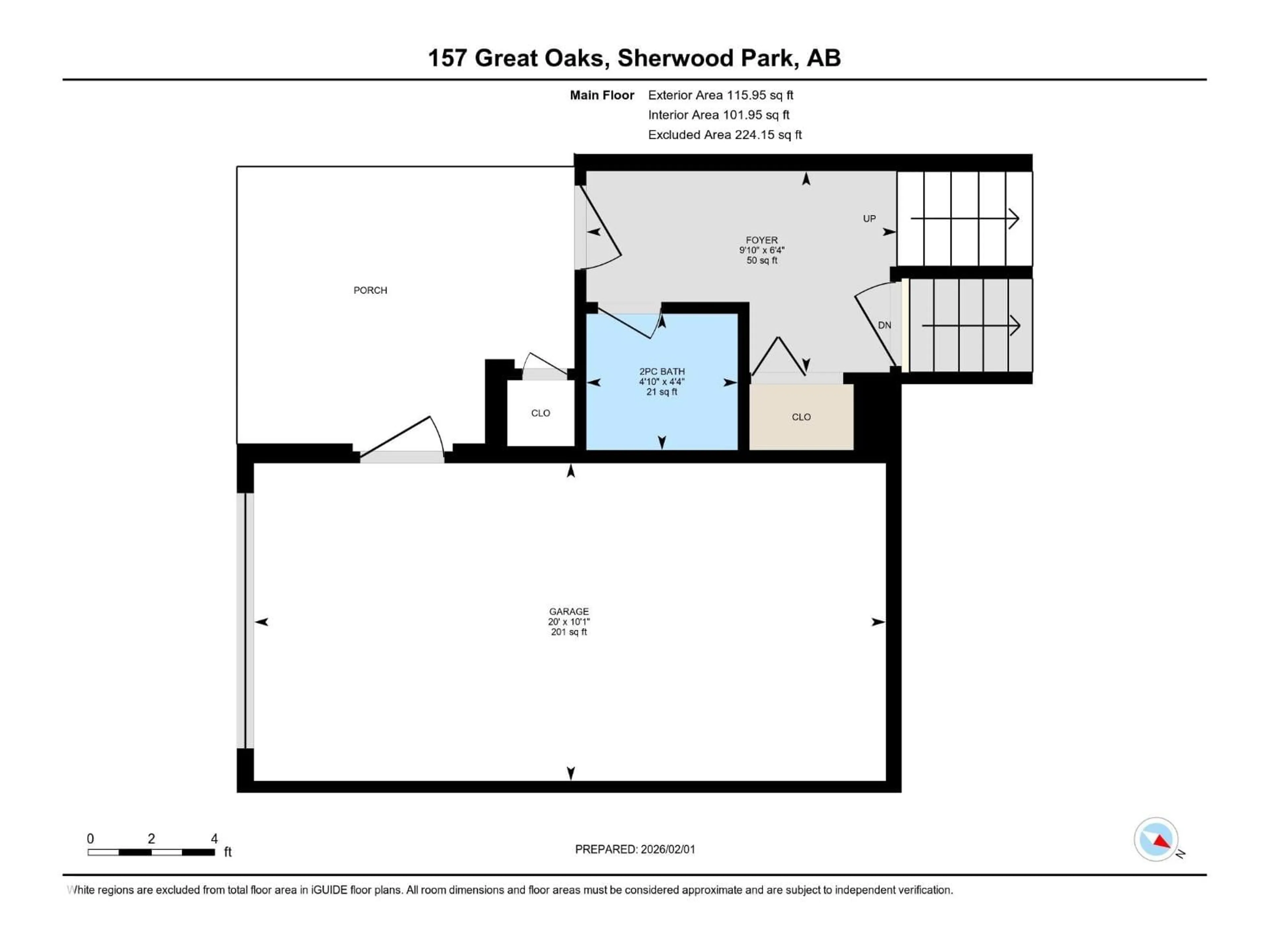Floor plan for 157 GREAT OA, Sherwood Park Alberta T8A0V8