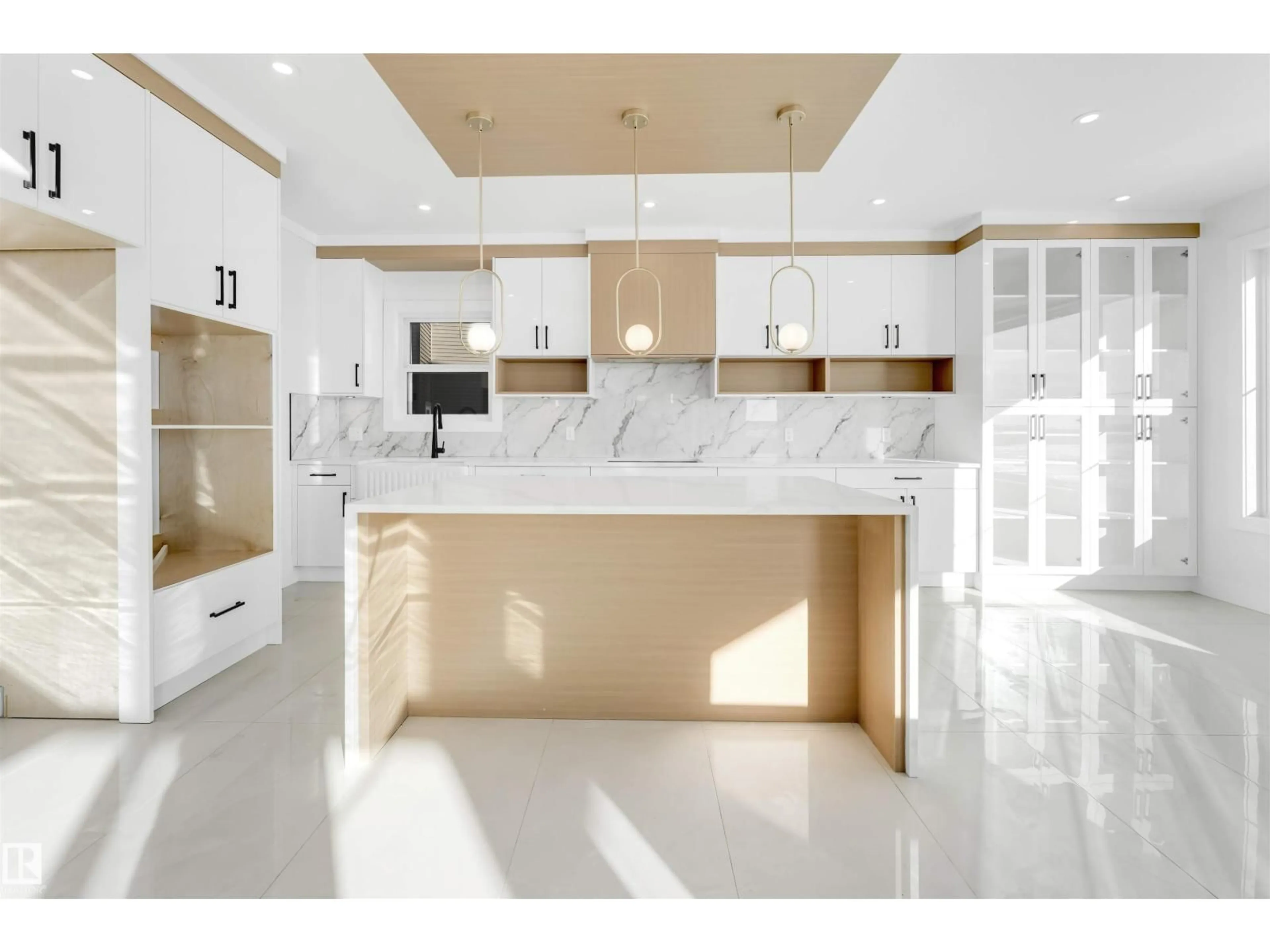 Contemporary kitchen, ceramic/tile floor for 6409 26 ST, Rural Leduc County Alberta T4X0H6