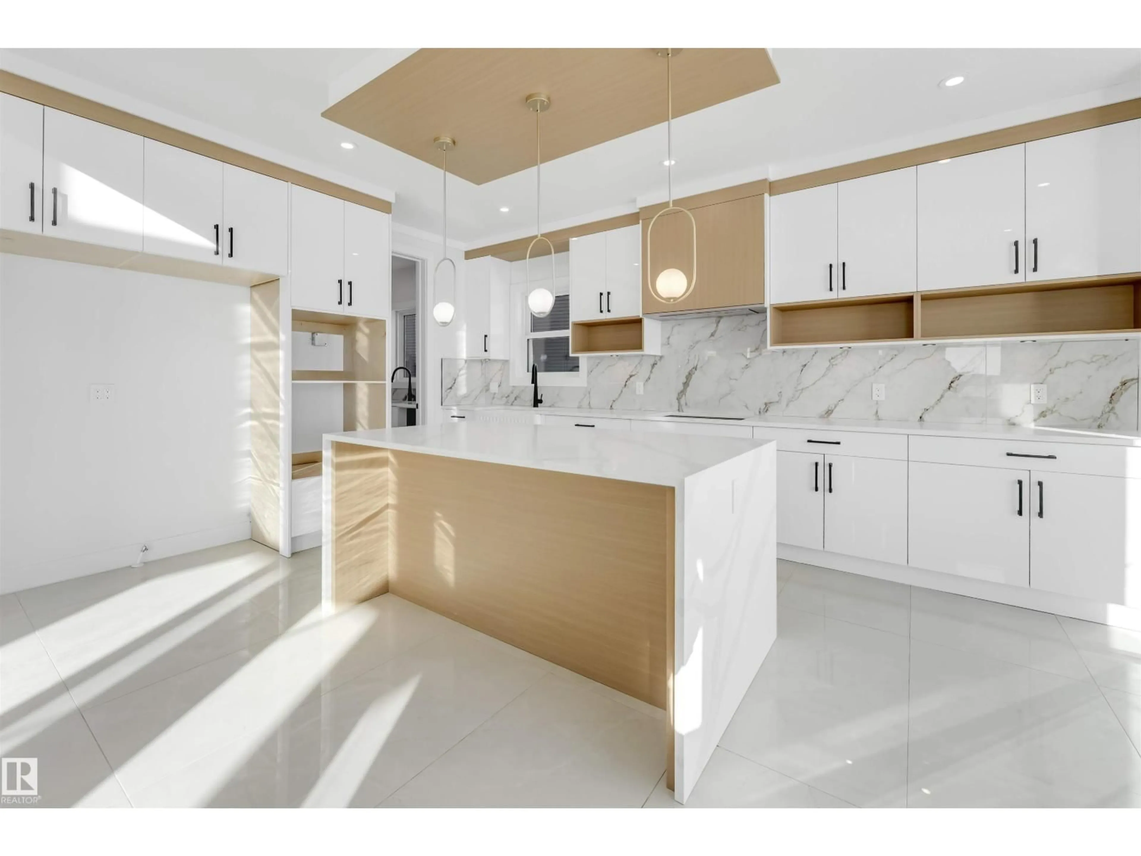 Open concept kitchen, ceramic/tile floor for 6409 26 ST, Rural Leduc County Alberta T4X0H6