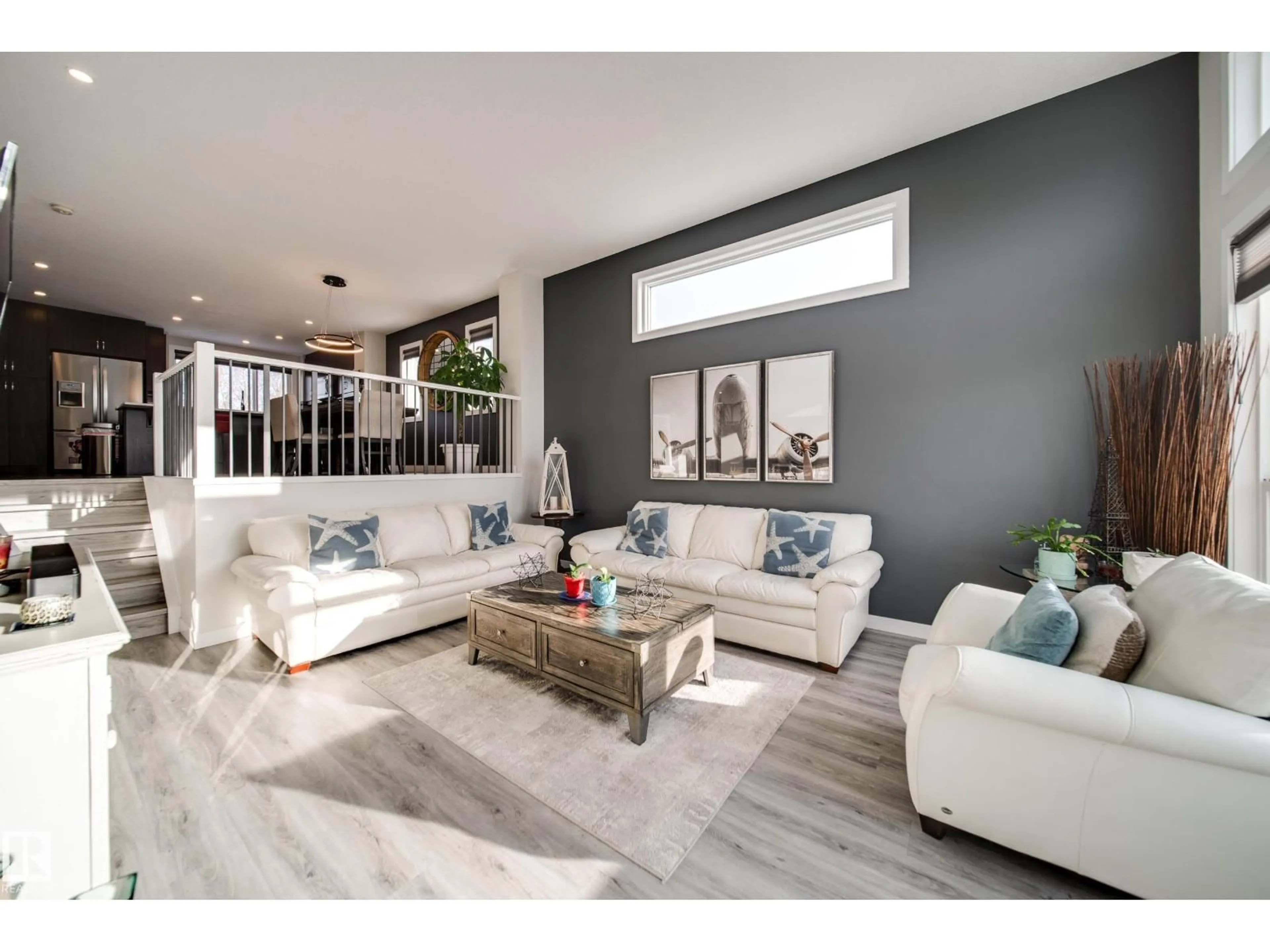 Living room with furniture, unknown for 240 CHARLESWORTH DR, Edmonton Alberta T6X2P4