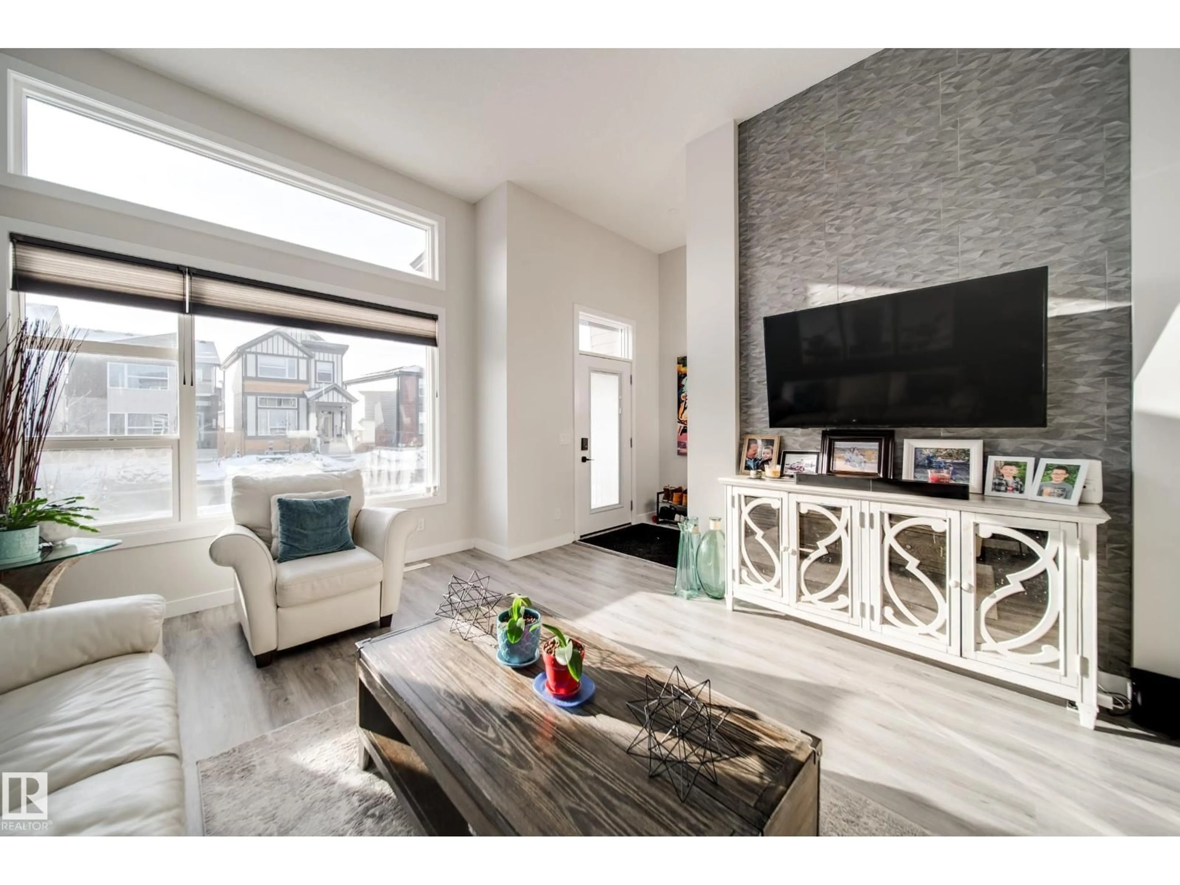 Living room with furniture, unknown for 240 CHARLESWORTH DR, Edmonton Alberta T6X2P4