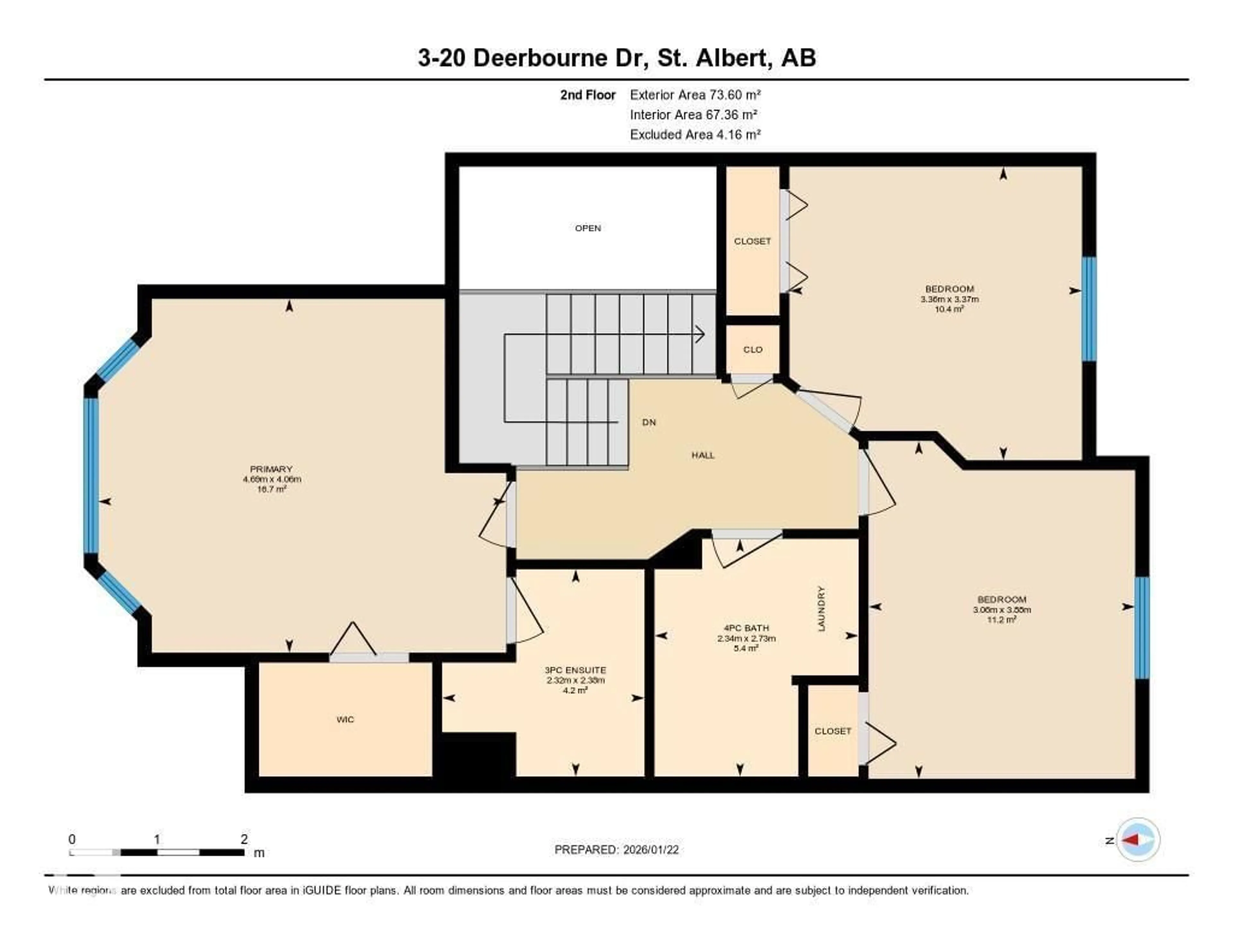 Floor plan for #3 - 20 DEERBOURNE DR, St. Albert Alberta T8N6E1