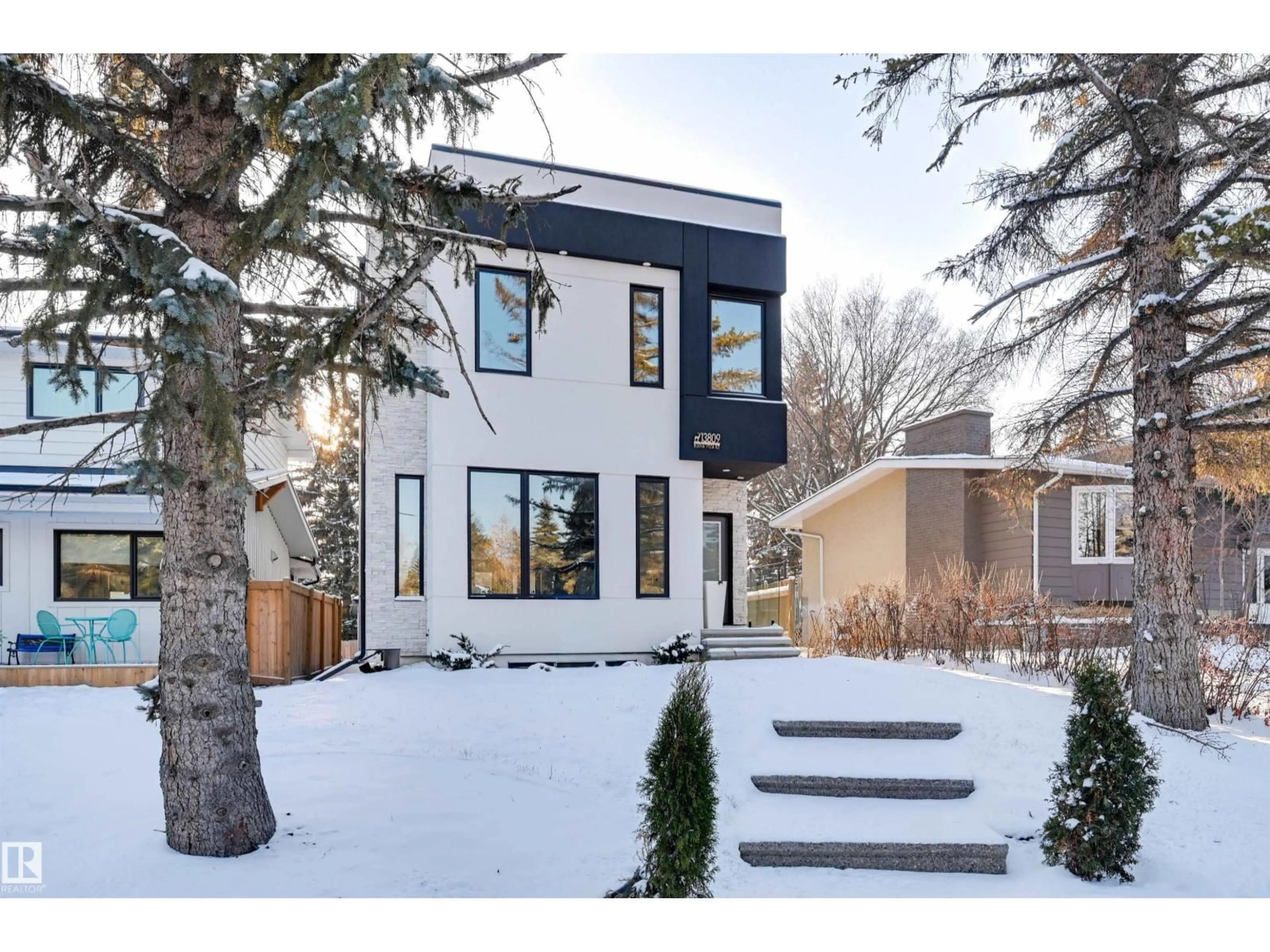 Home with brick exterior material, street for 13809 BUENA VISTA RD, Edmonton Alberta T5R5R9