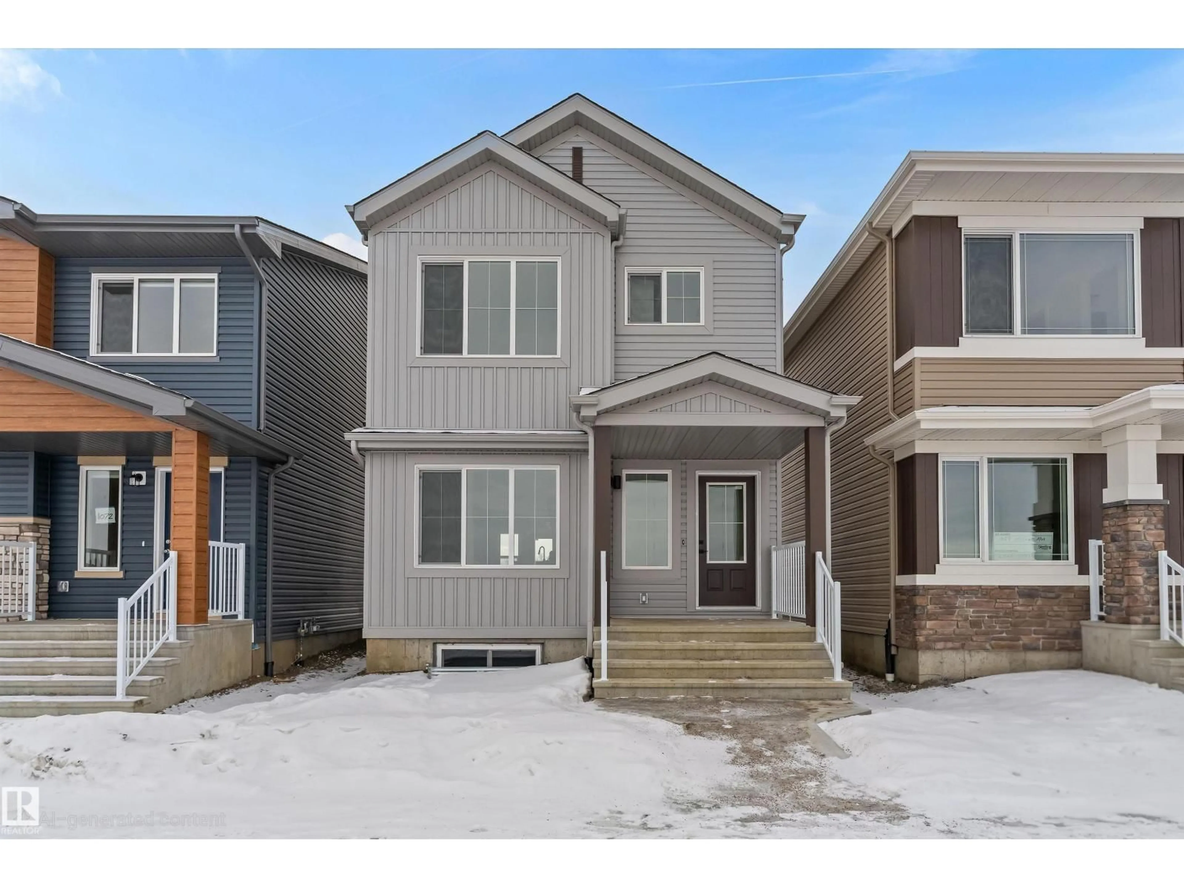 Home with vinyl exterior material, street for 1070 MCLEOD AV, Spruce Grove Alberta T7X4G9