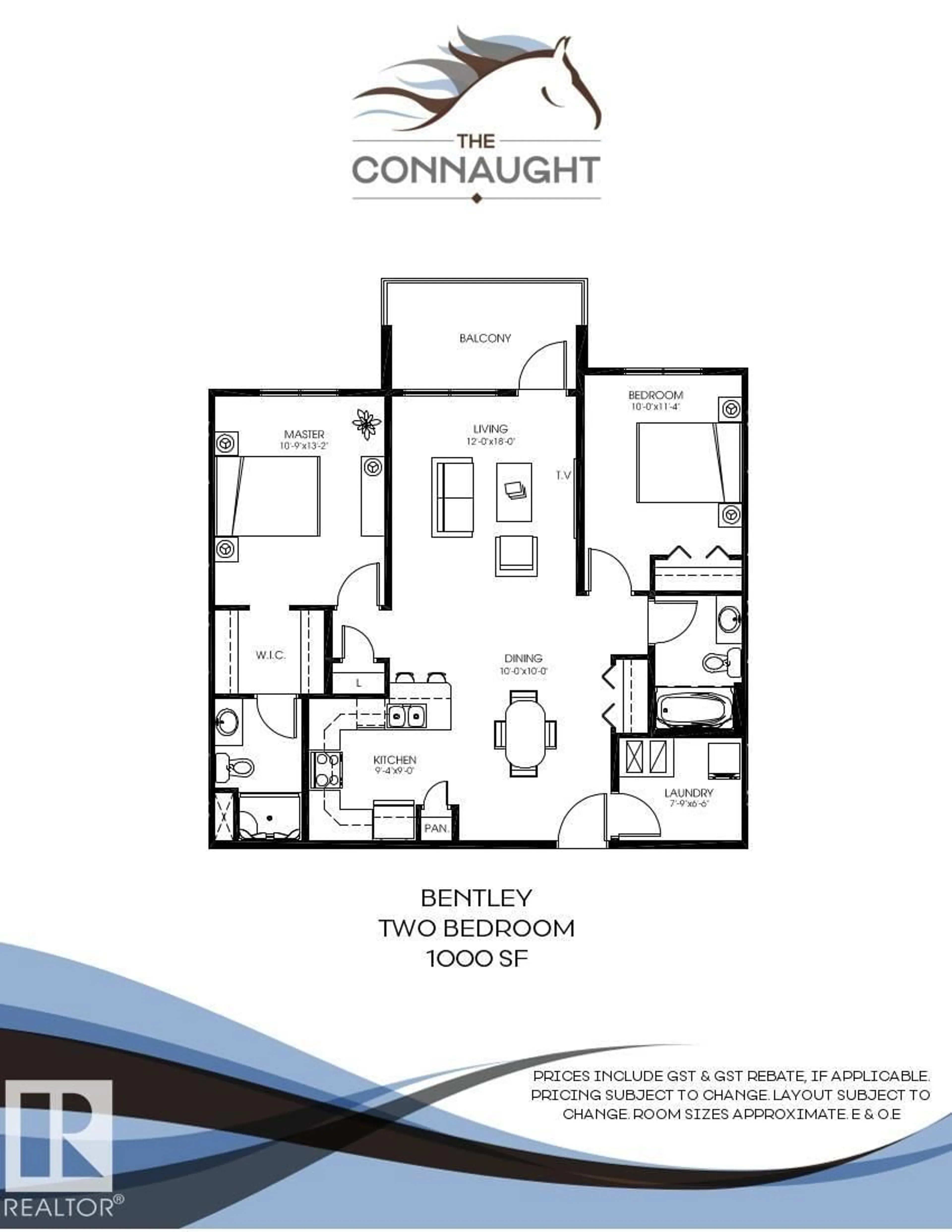 Floor plan for 440 - 560 GRIESBACH PARADE PR NW, Edmonton Alberta T5E6X1