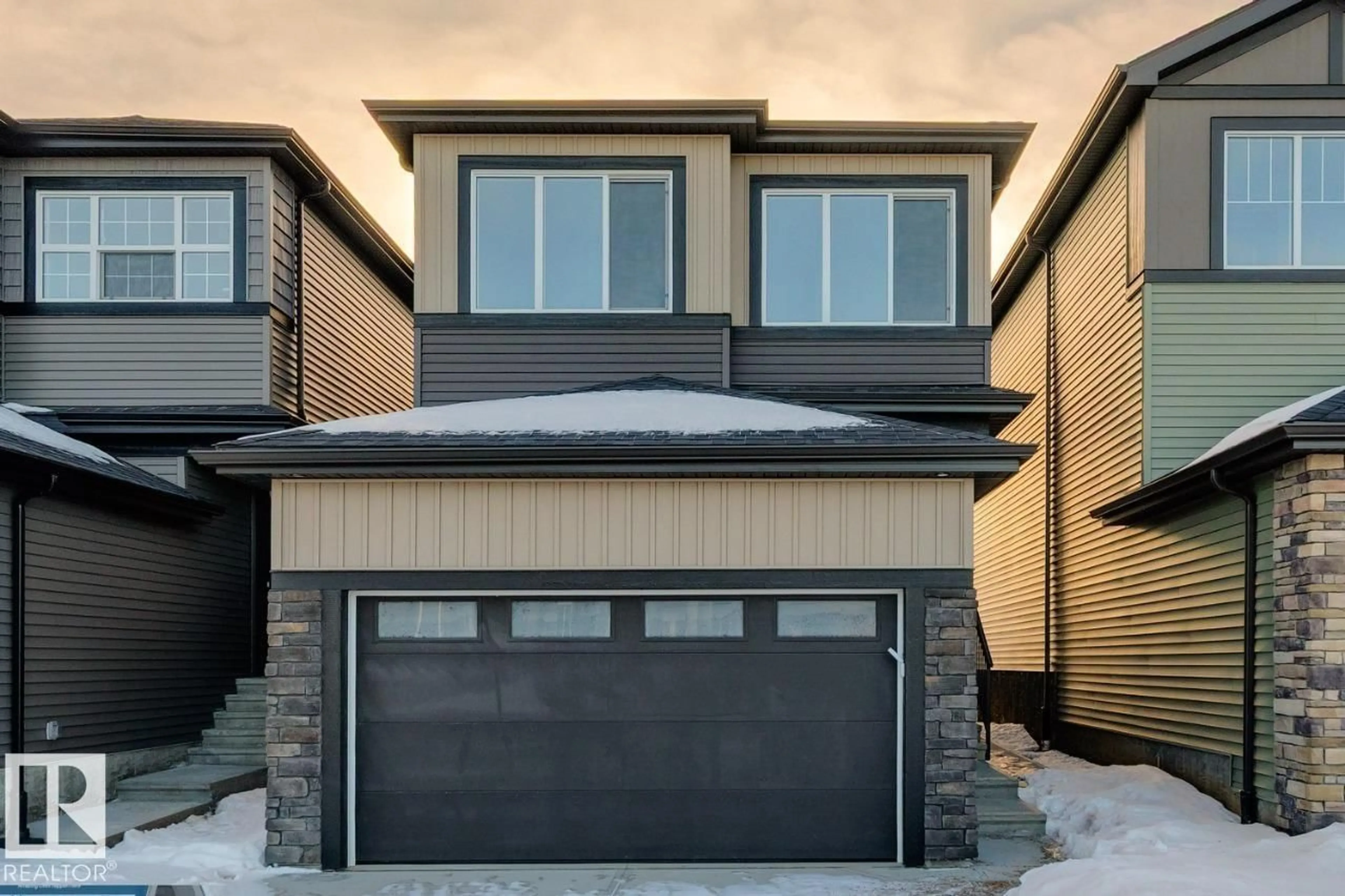 Home with vinyl exterior material, street for 22923 80 AV, Edmonton Alberta T5T5X7