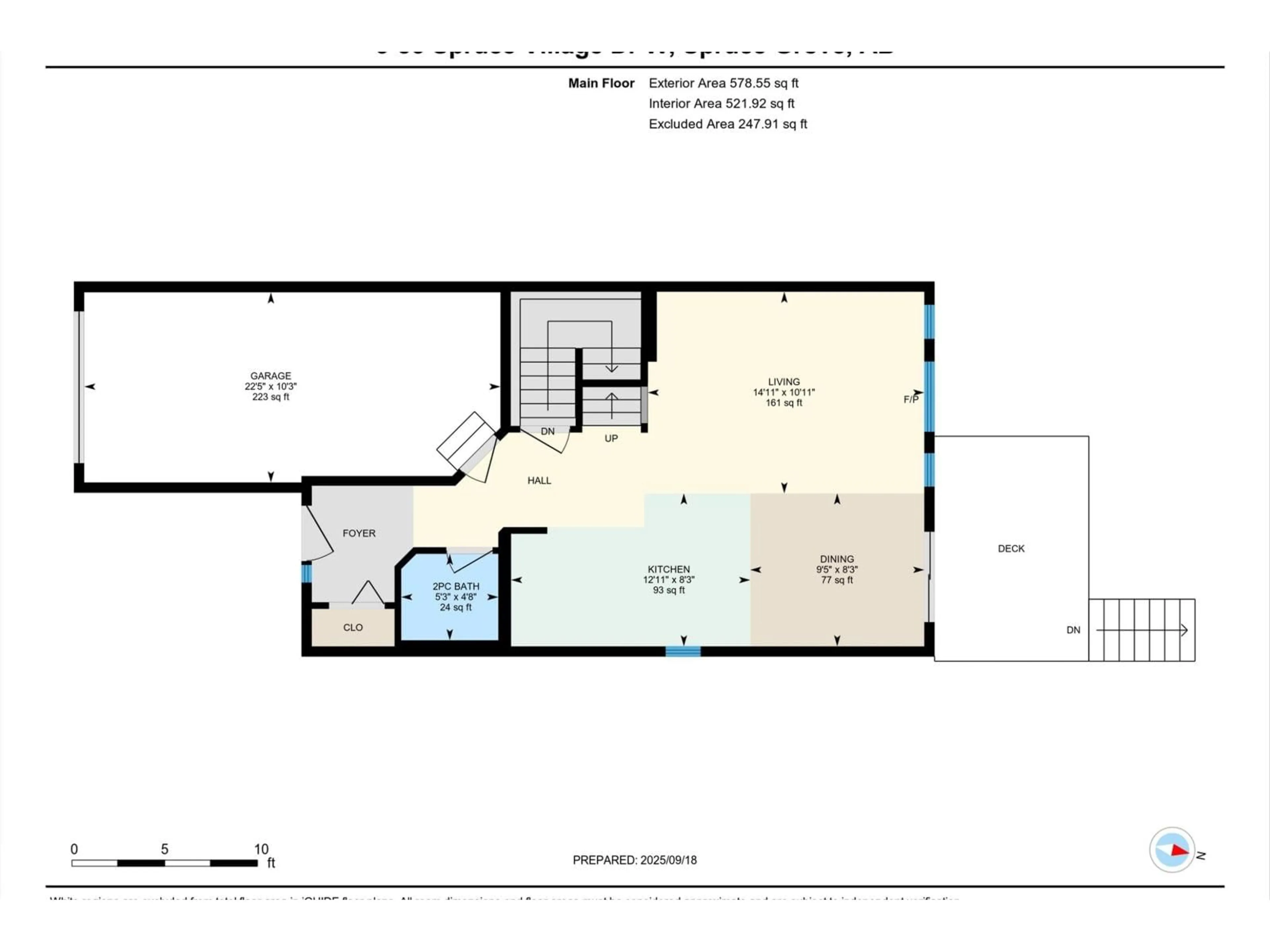 Floor plan for #3 - 85 SPRUCE VILLAGE DR, Spruce Grove Alberta T7X0L2