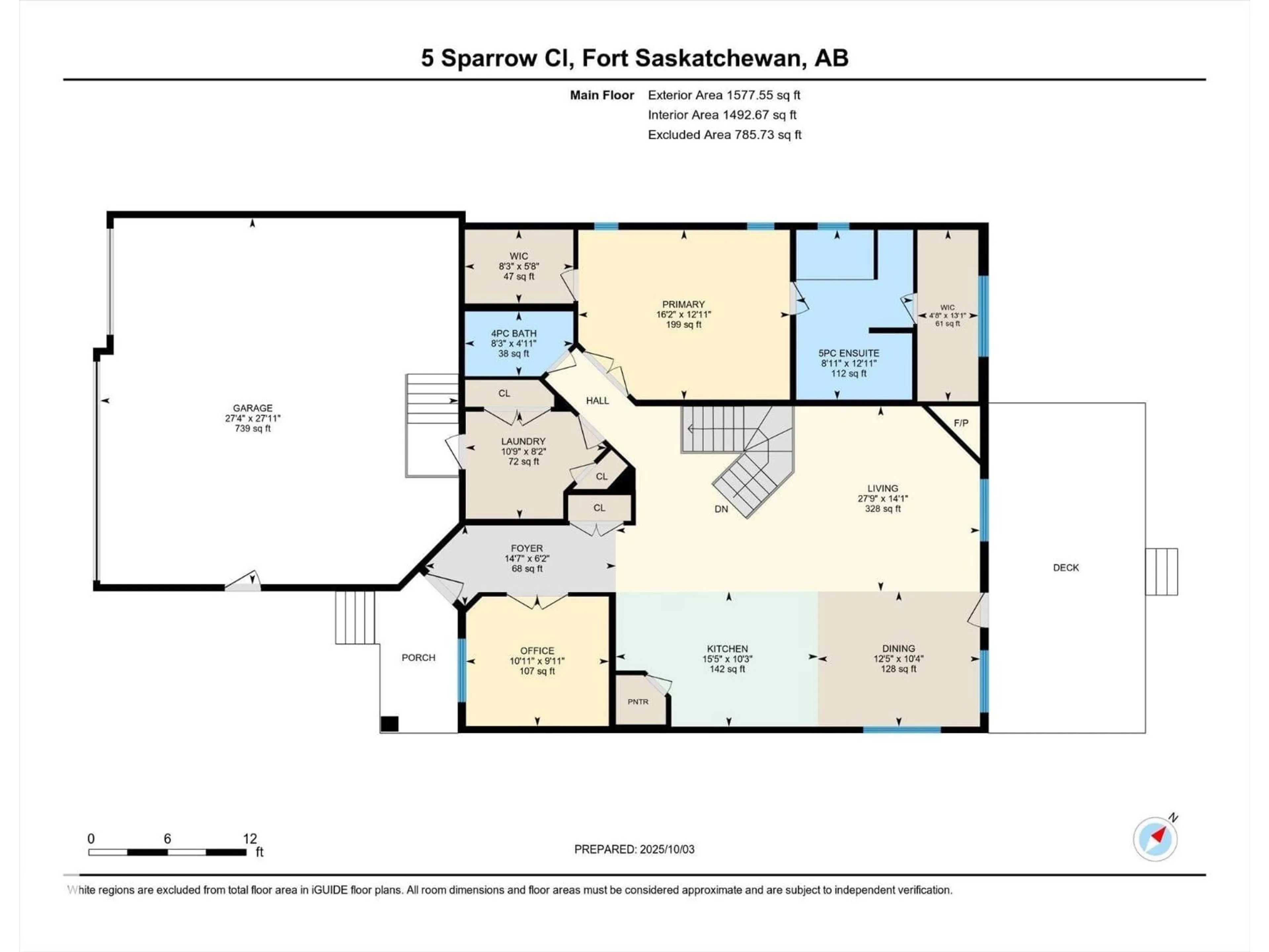 Floor plan for 5 SPARROW CL, Fort Saskatchewan Alberta T8L0V4