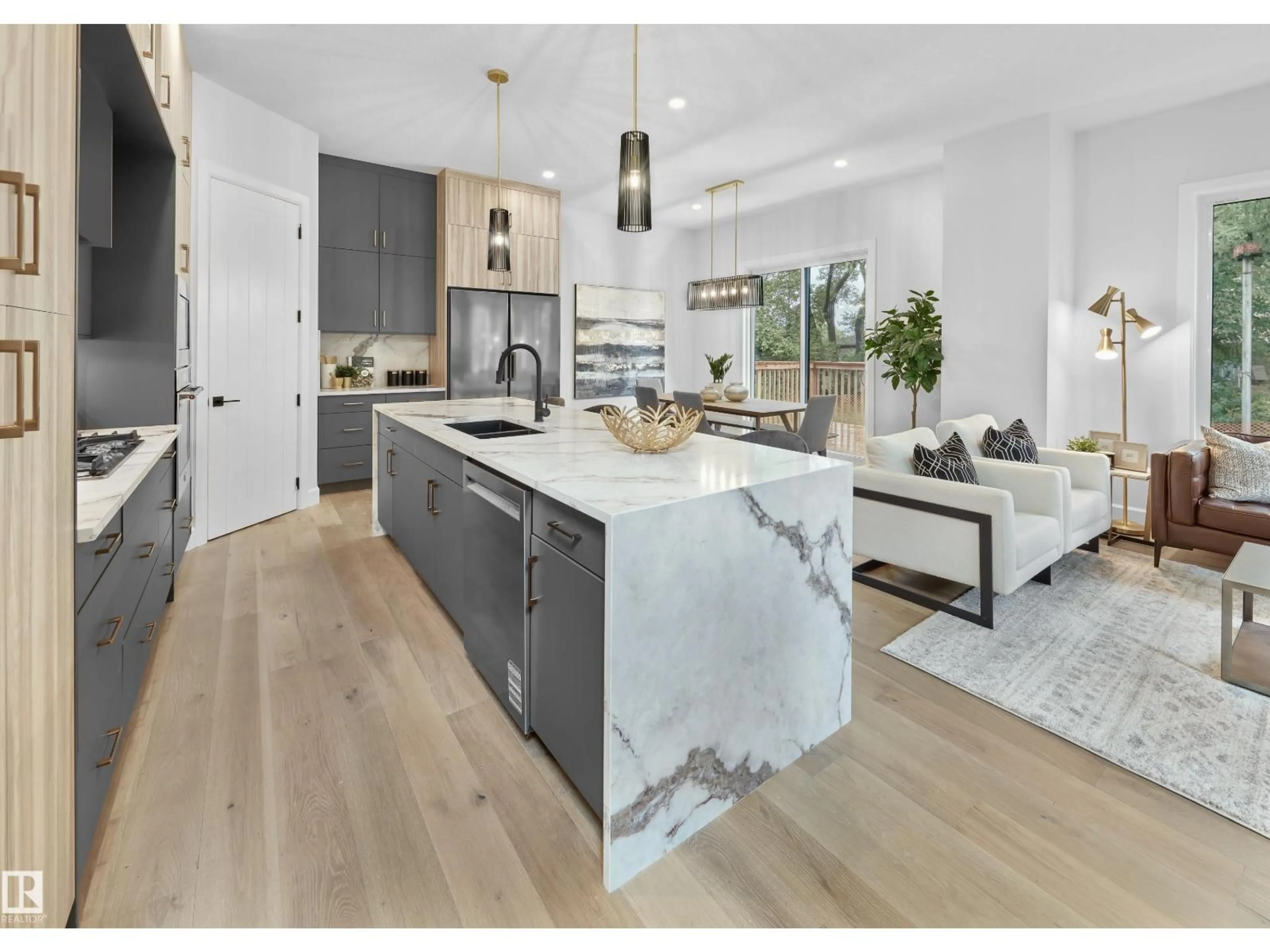 Open concept kitchen, unknown for NW - 6003 107 ST, Edmonton Alberta T6H2X9