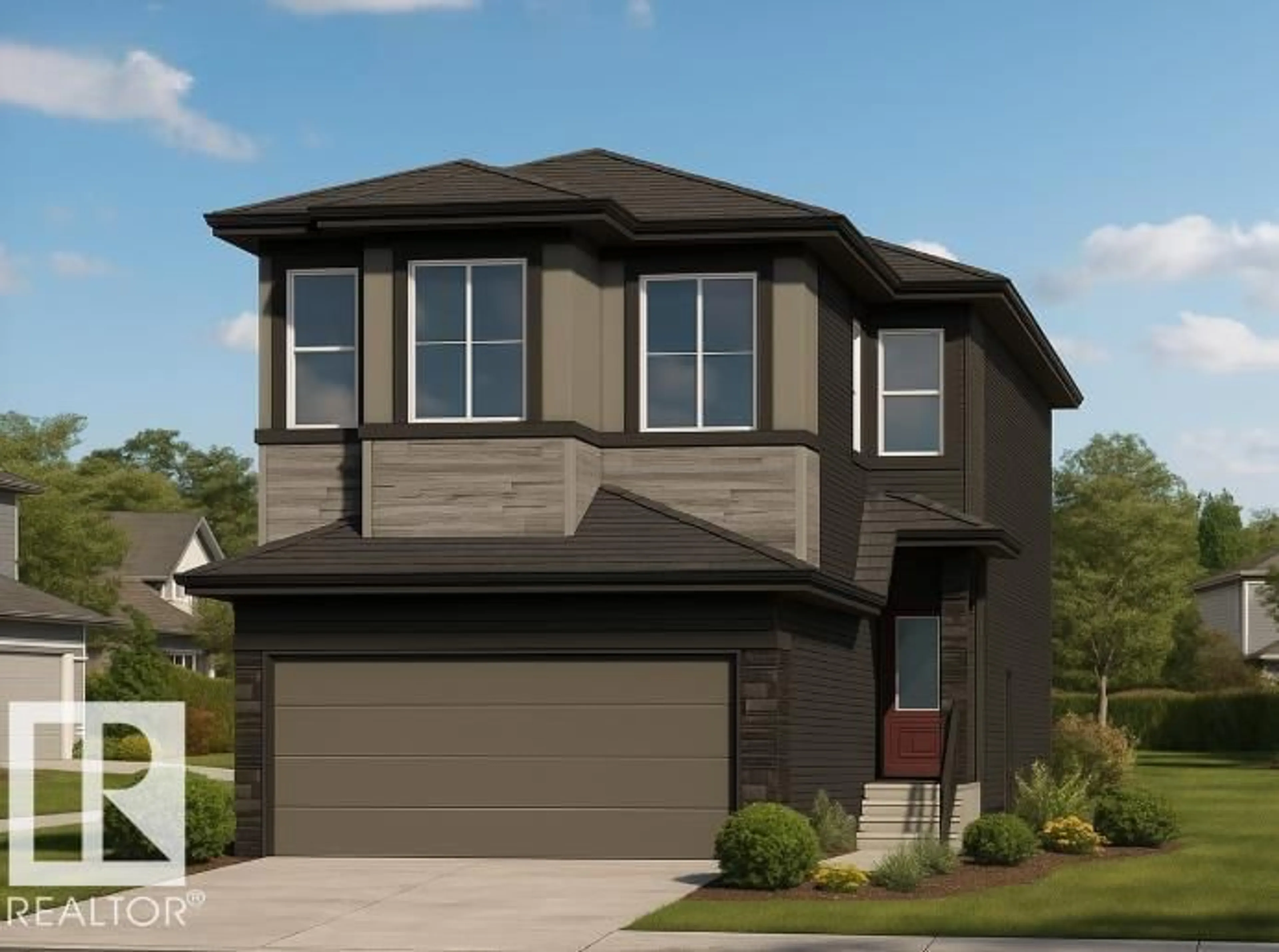 Home with vinyl exterior material, street for 22404 90 AV, Edmonton Alberta T5T7X2