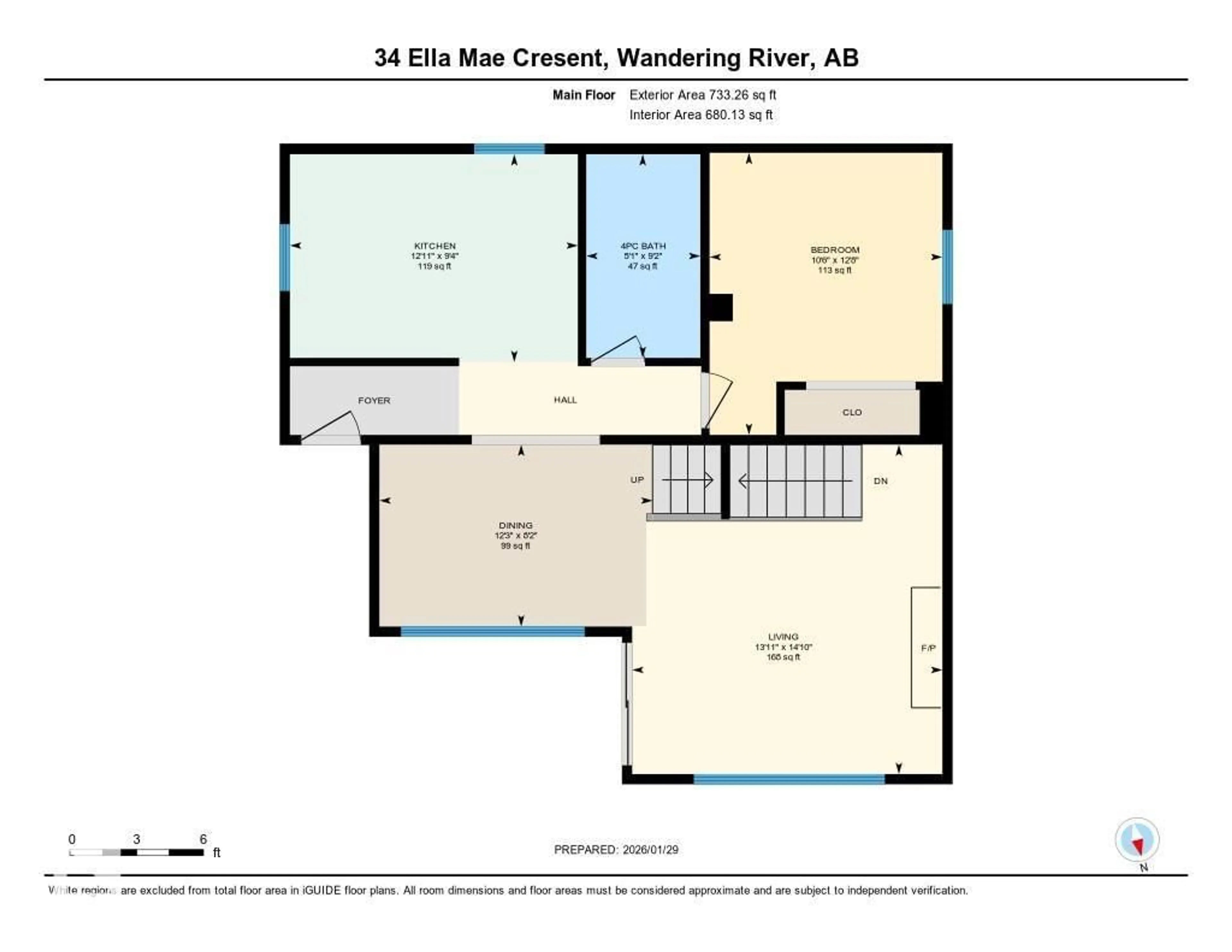 Floor plan for 34 ELLA MAE CR, Rural Athabasca County Alberta T9S1S3