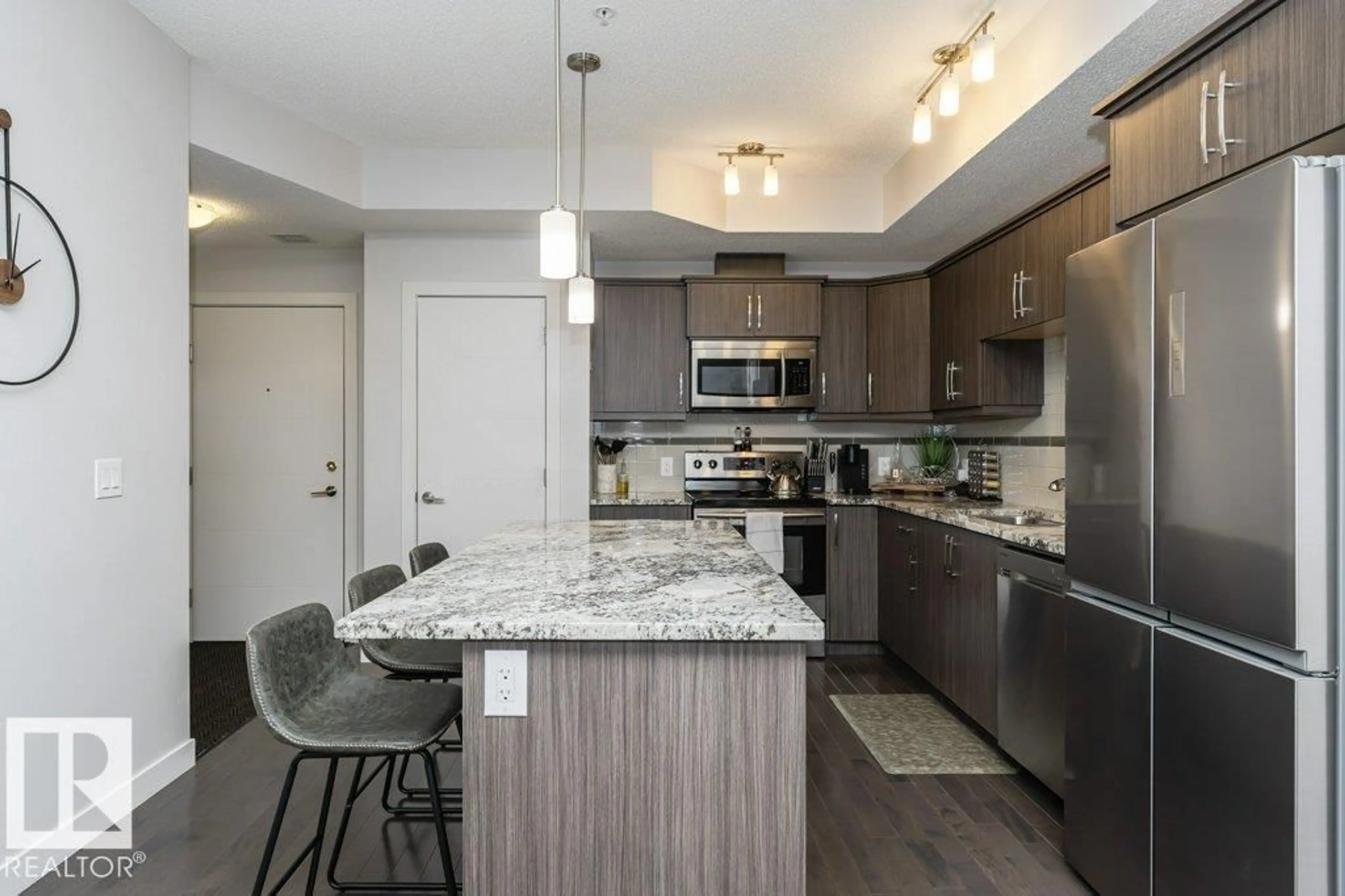Open concept kitchen, unknown for NW - 315 10523 123 ST, Edmonton Alberta T5N1N9