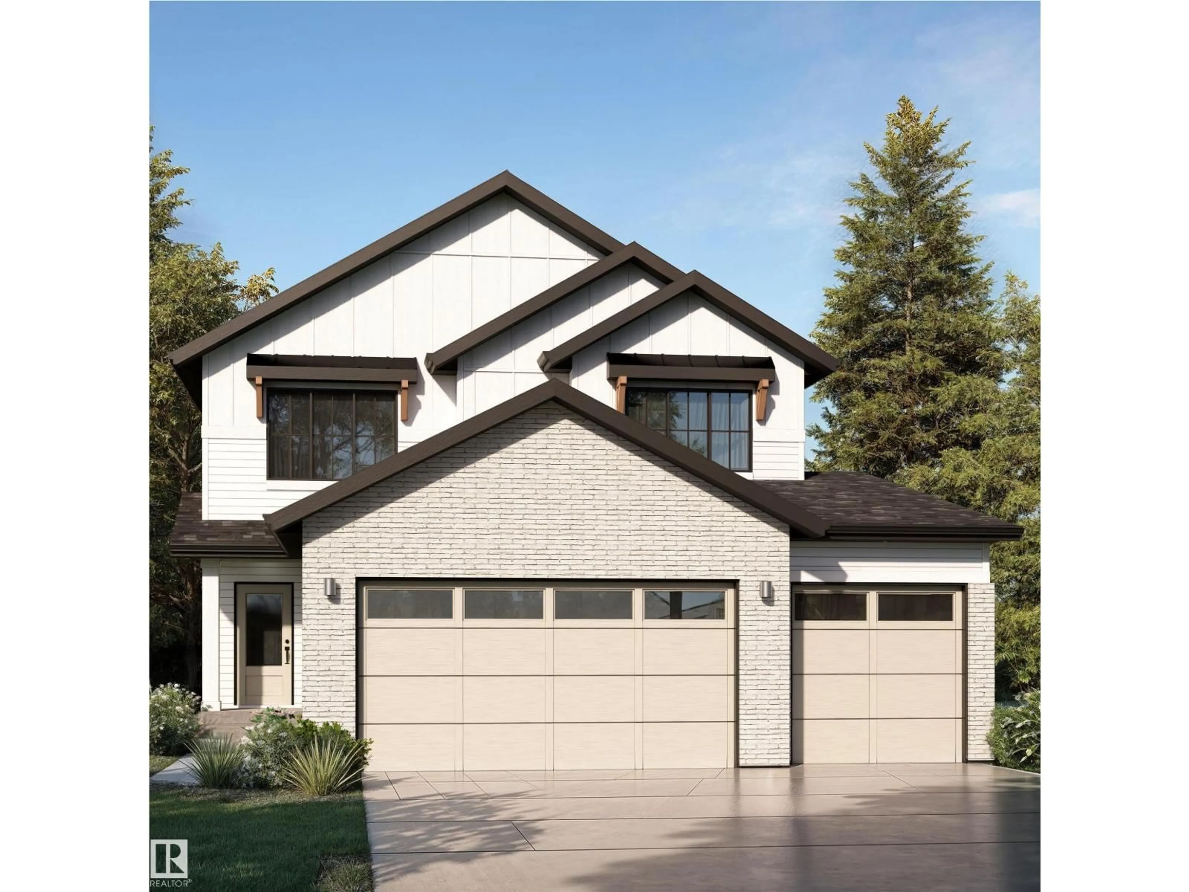 Home with brick exterior material, street for 58 REDPOLL WD, St. Albert Alberta T8N8C7