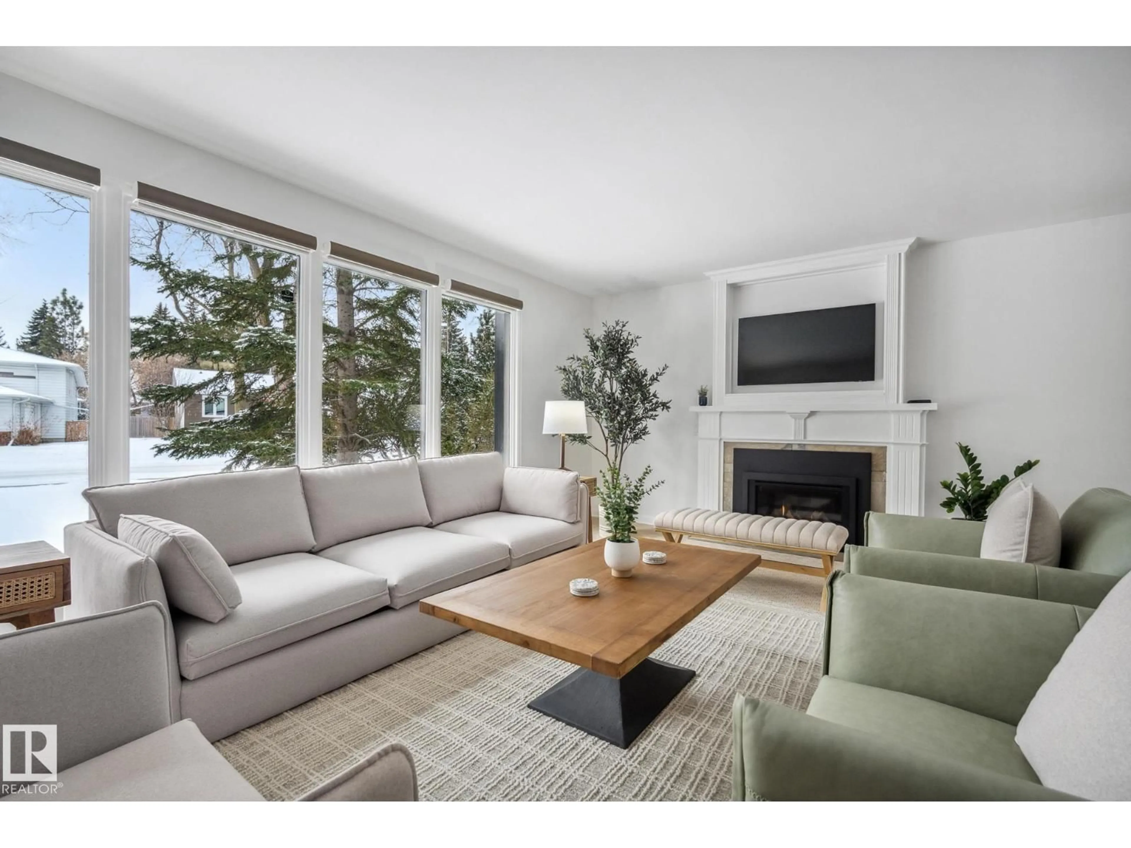 Living room with furniture, unknown for 14018 100 AV, Edmonton Alberta T5N0J3