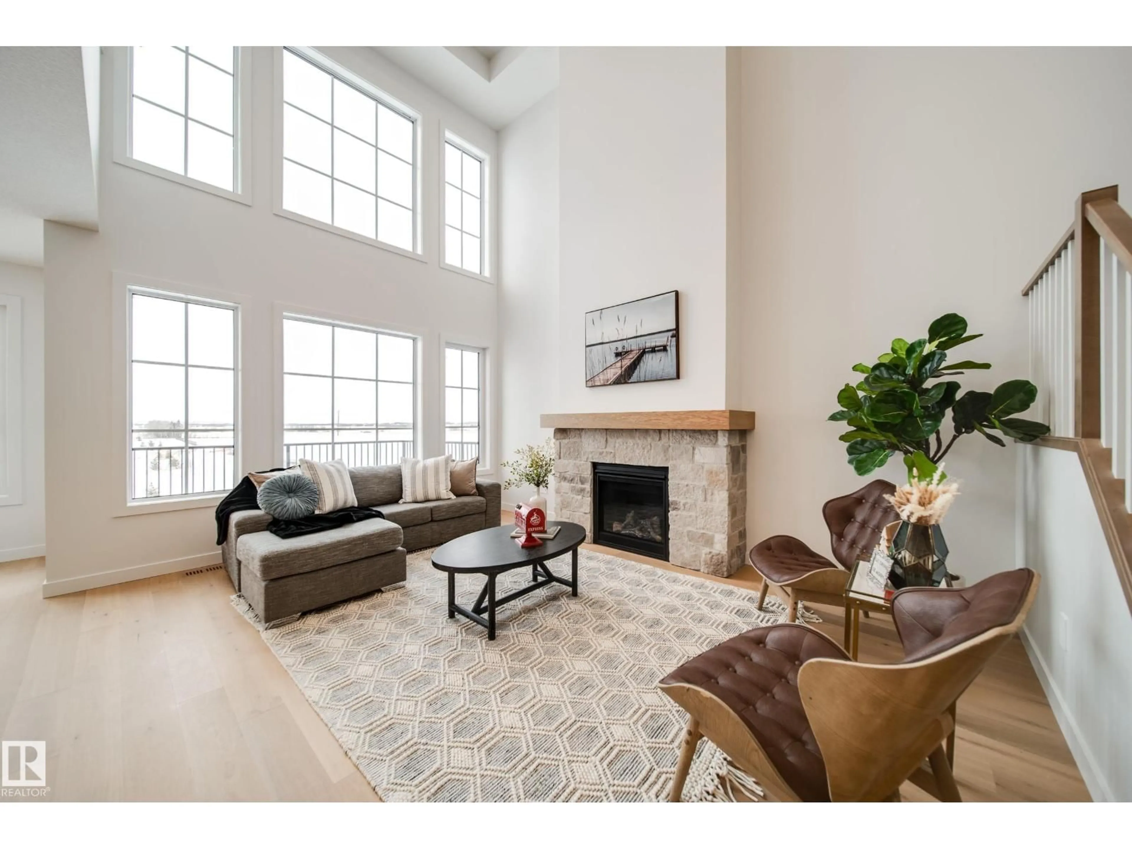 Living room with furniture, unknown for 96 CHELLES WD, St. Albert Alberta T8T2C6