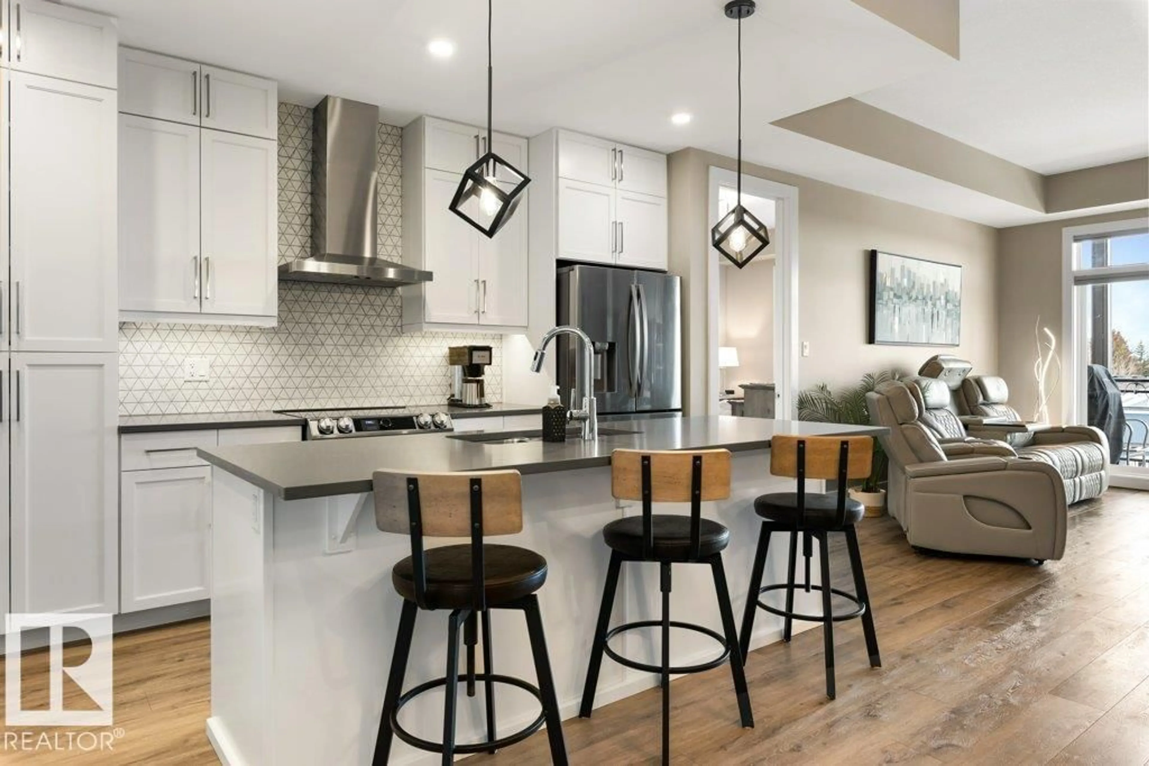 Open concept kitchen, unknown for #405 - 528 GRIESBACH PR, Edmonton Alberta T5E6X2