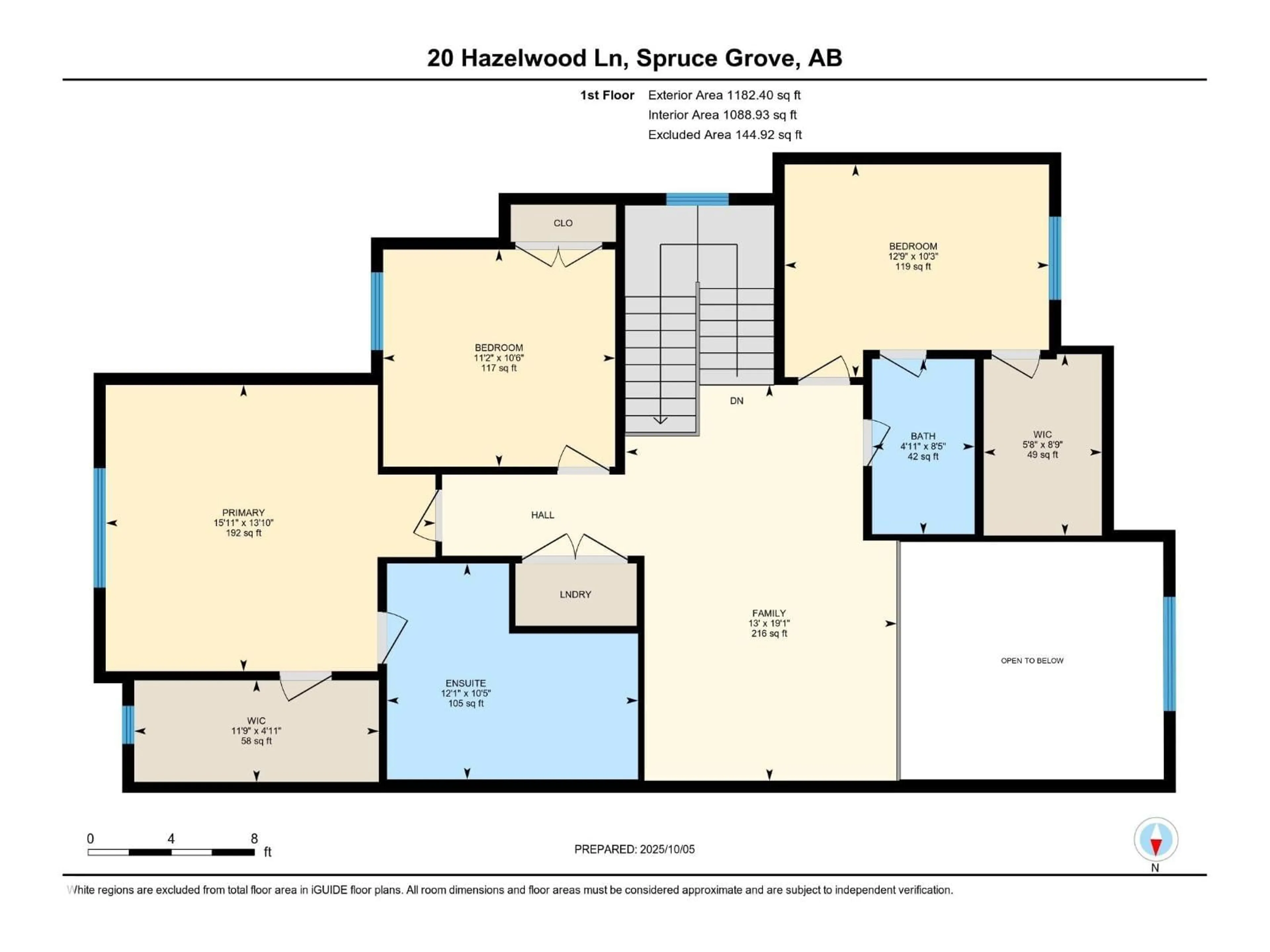 Floor plan for 20 HAZELWOOD LN, Spruce Grove Alberta T7X0R7