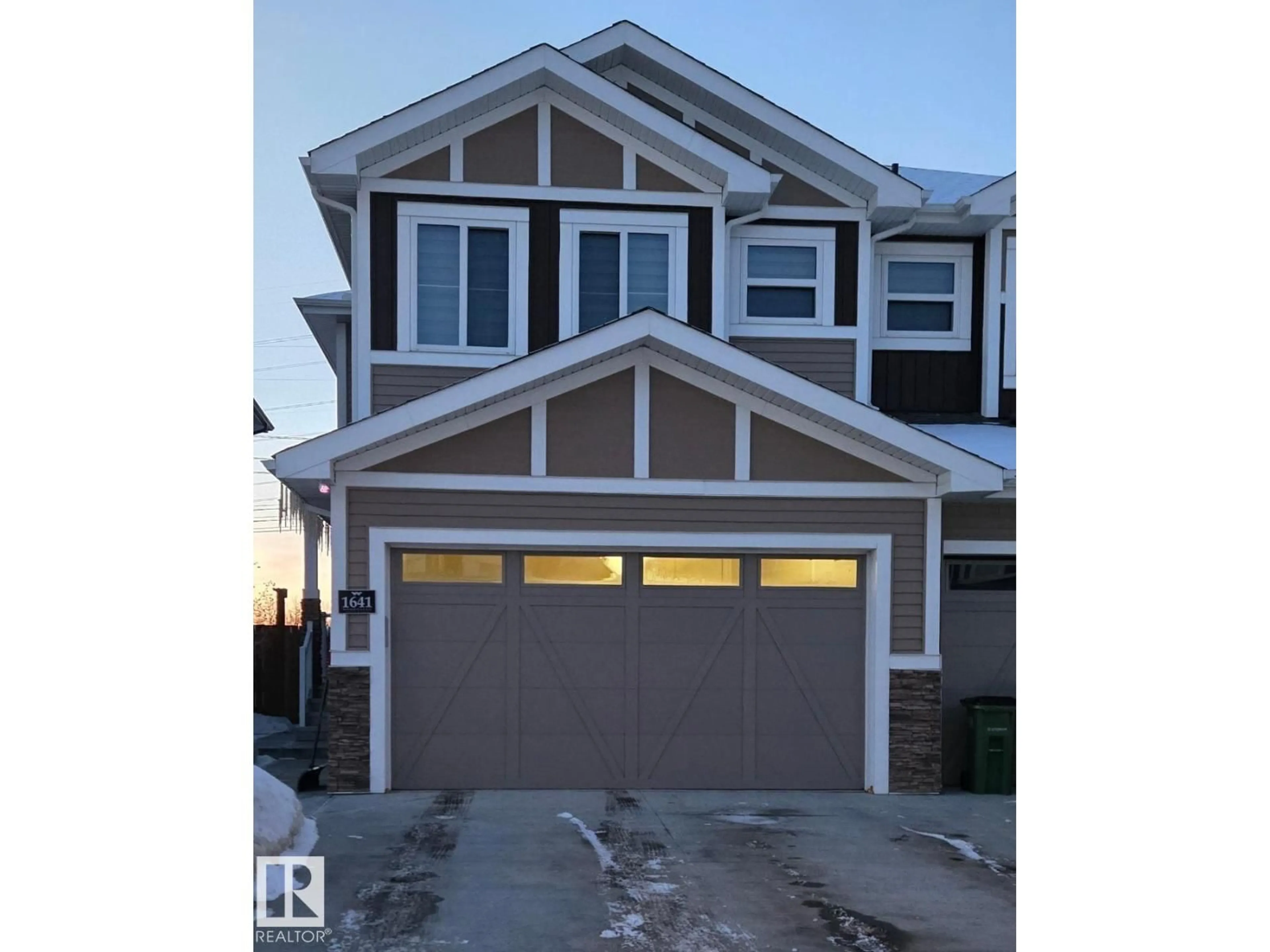 Home with vinyl exterior material, street for NW NW - 1641 ENRIGHT WY, Edmonton Alberta T6M0Z3
