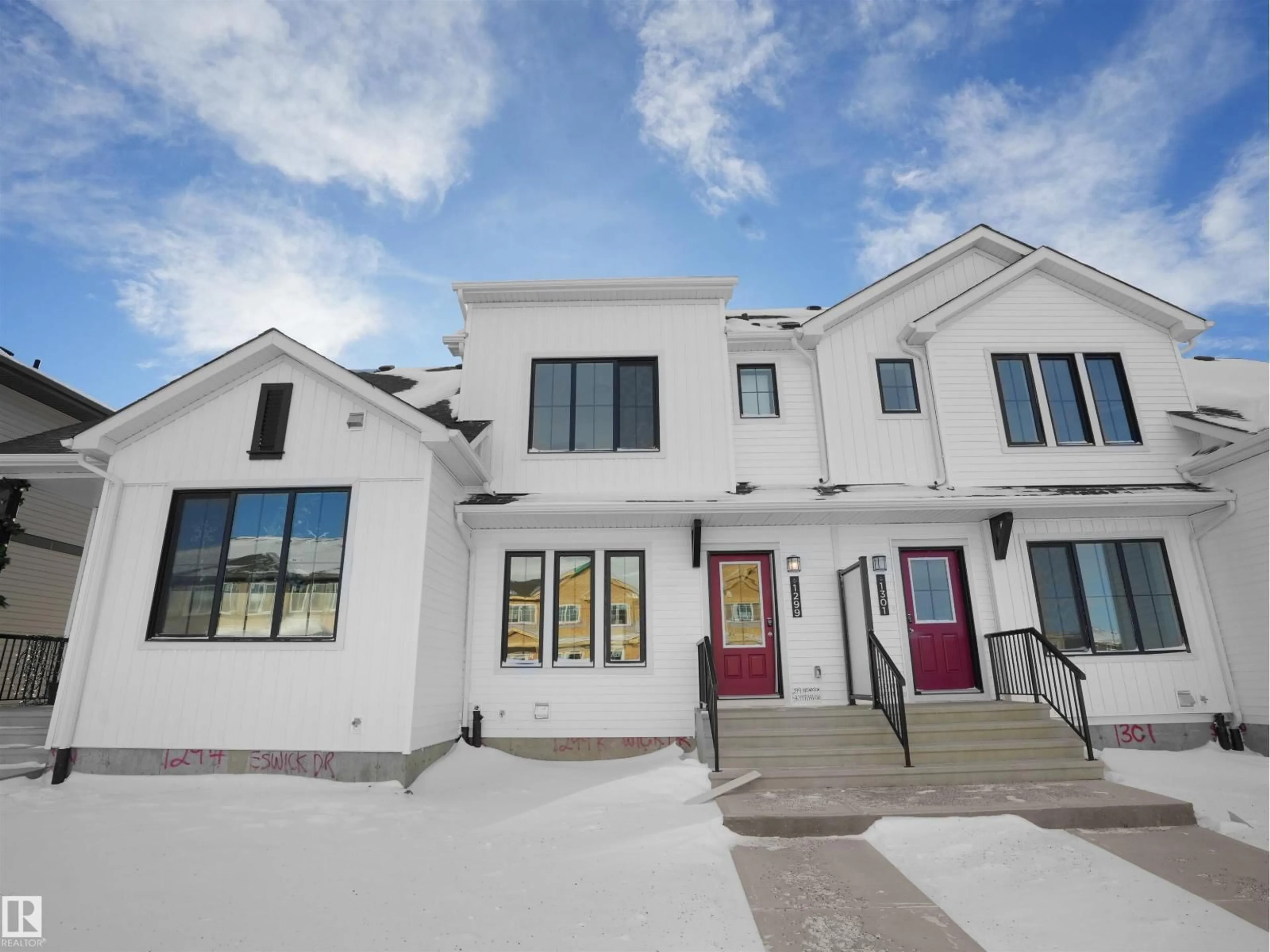 Home with vinyl exterior material, street for 1299 KESWICK DR, Edmonton Alberta T6W5G5